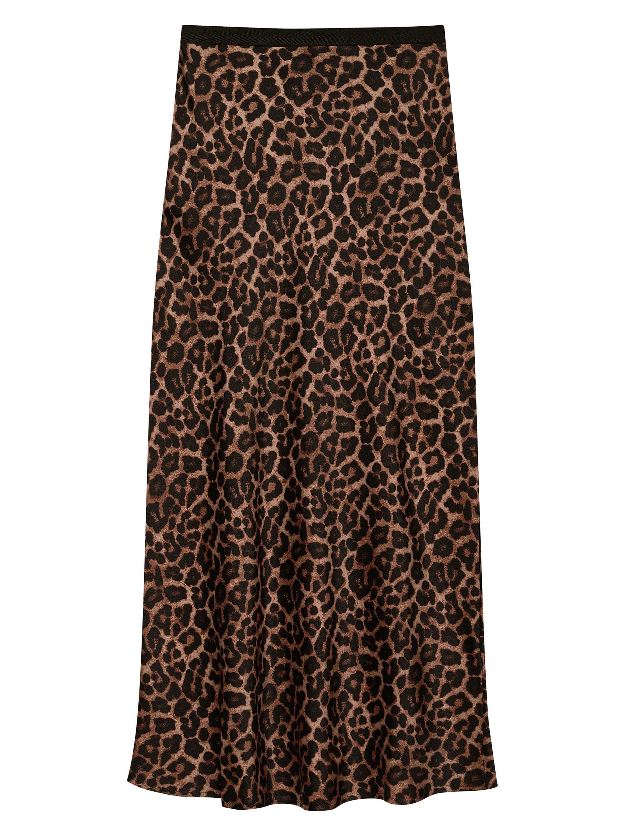 Anine Bing Women's Bar Leopard Print Silk Midi-Skirt - Leopard