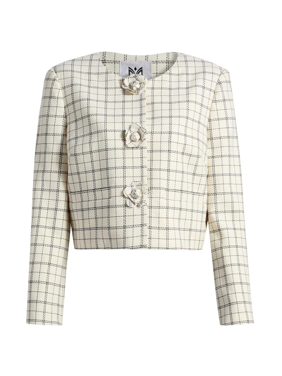 Milly Women's Mika Plaid Jacket In Multi