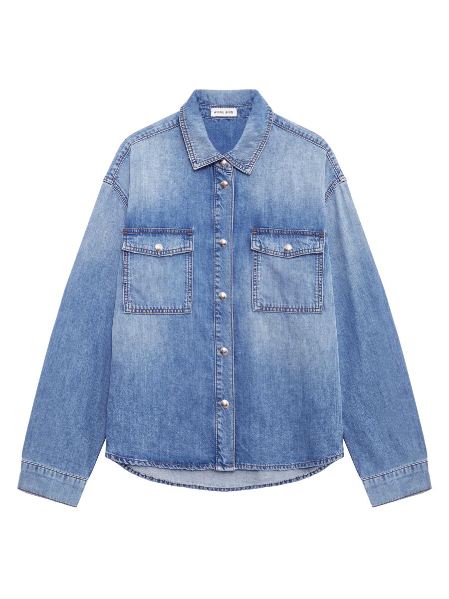 Anine Bing Women's Paxton Denim Shirt In Blue