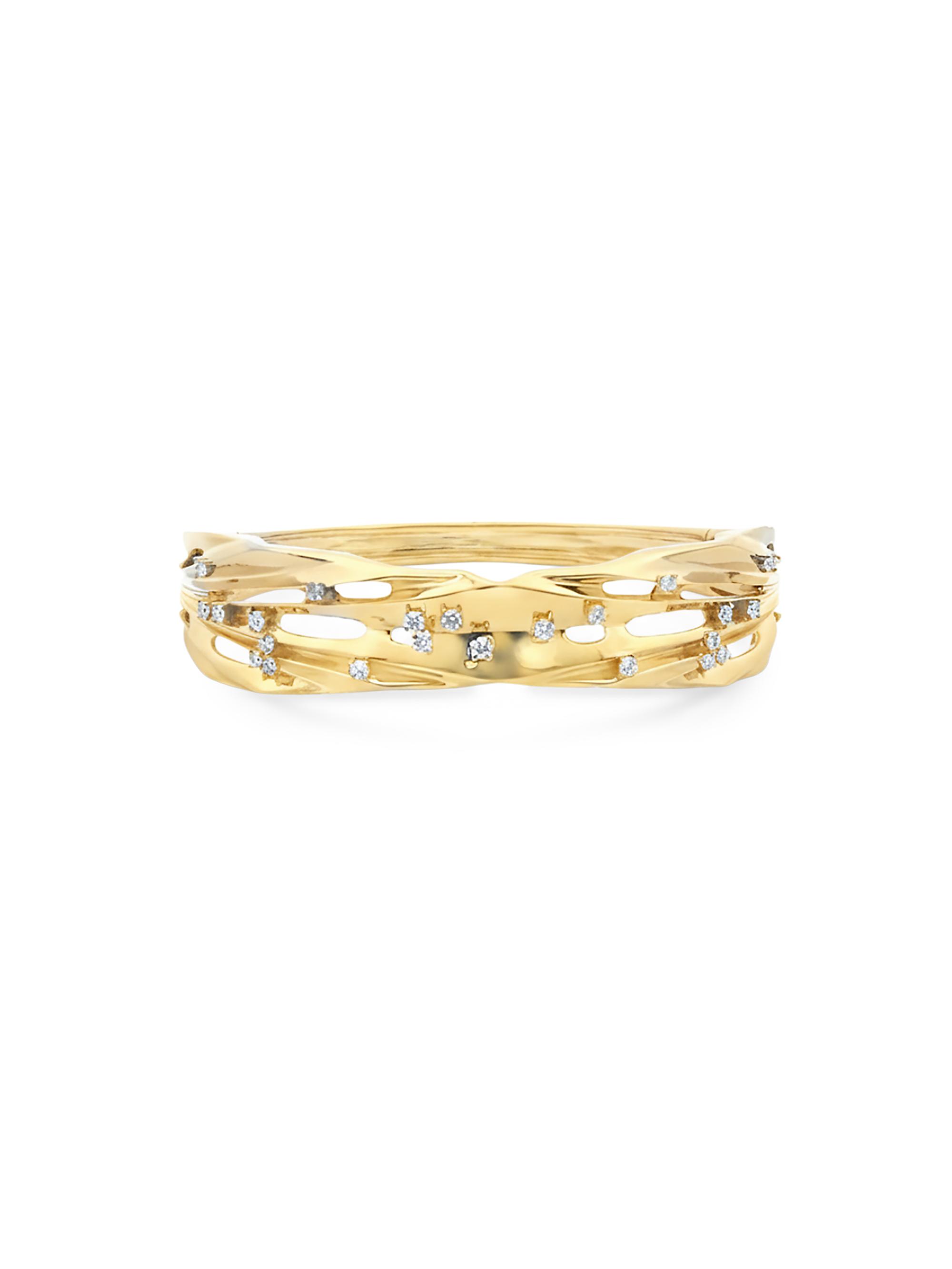 Hueb Women's Bahia 18K Yellow Gold & 0.61 TCW Diamond Bangle - Yellow Gold