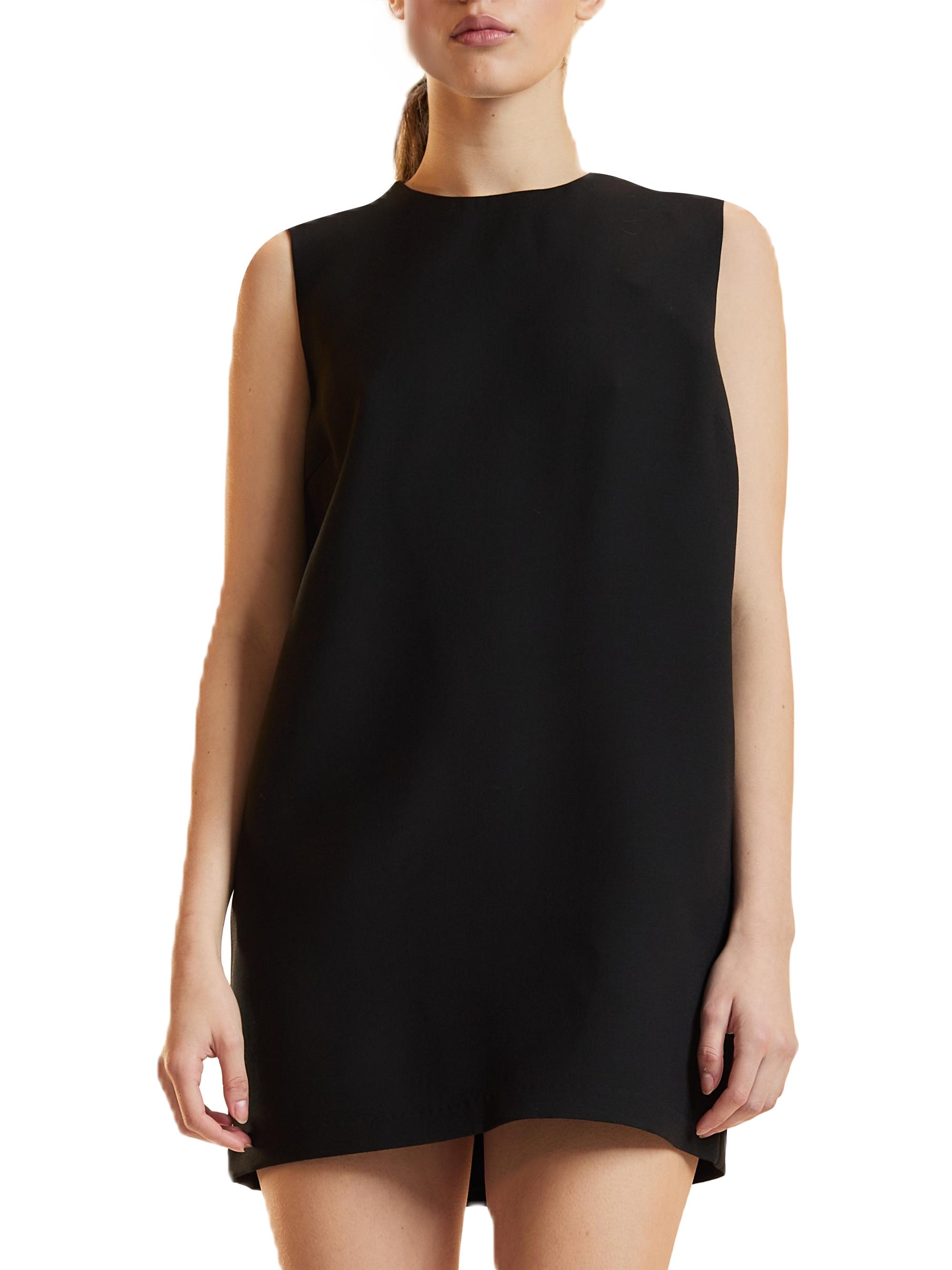 Cynthia Rowley Women's Silk-Wool Sleeveless Shift Minidress - Black