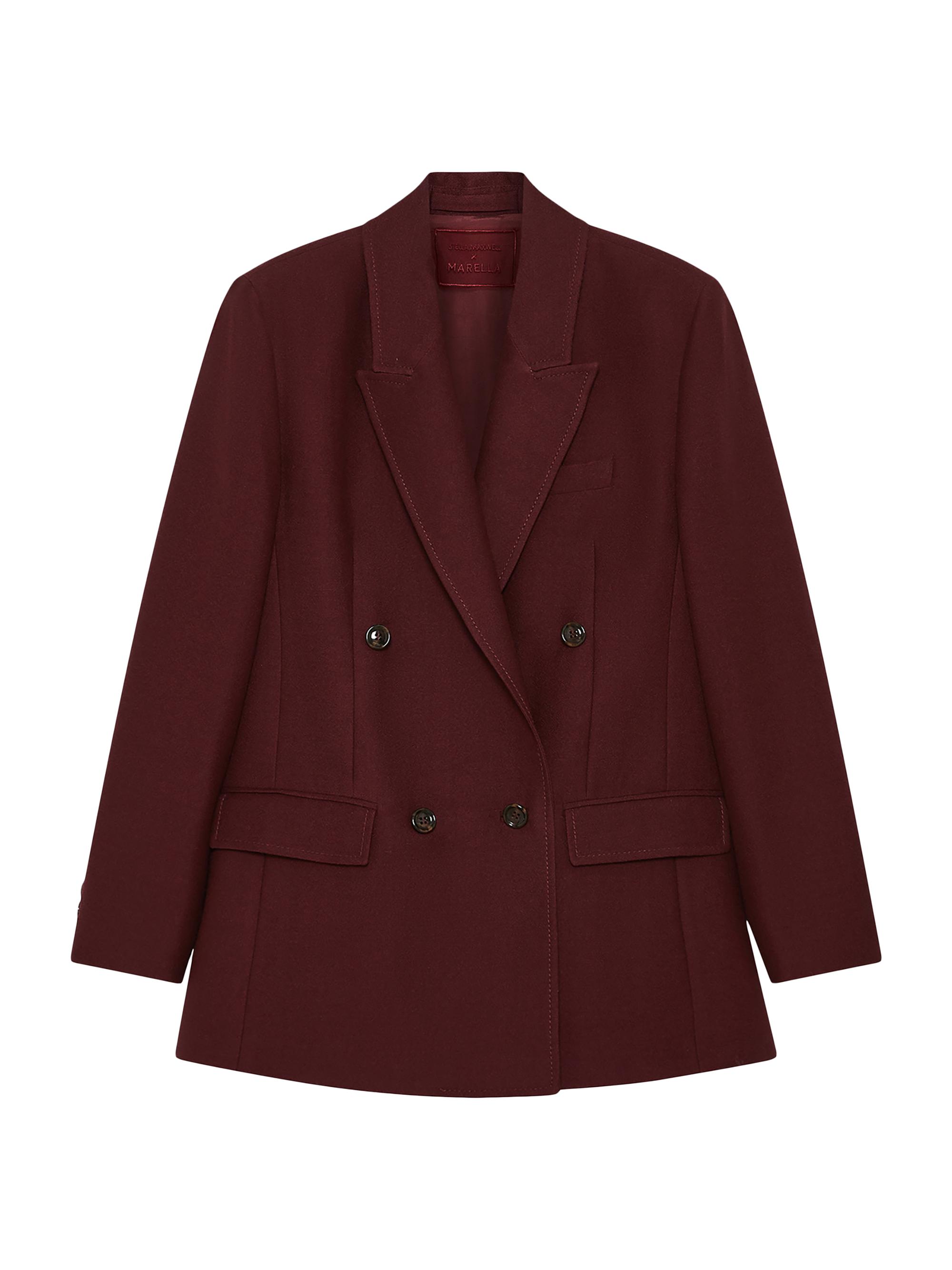 Marella Women's Oversized Deconstructed Blazer - Bordeaux