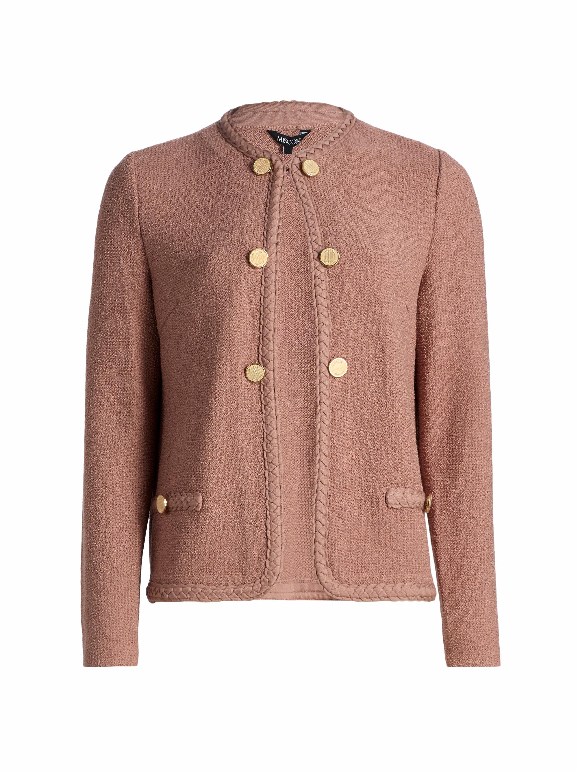 Misook Women's Braid-Trim Knit Jacket - Charmeuse | Thumbnail 8