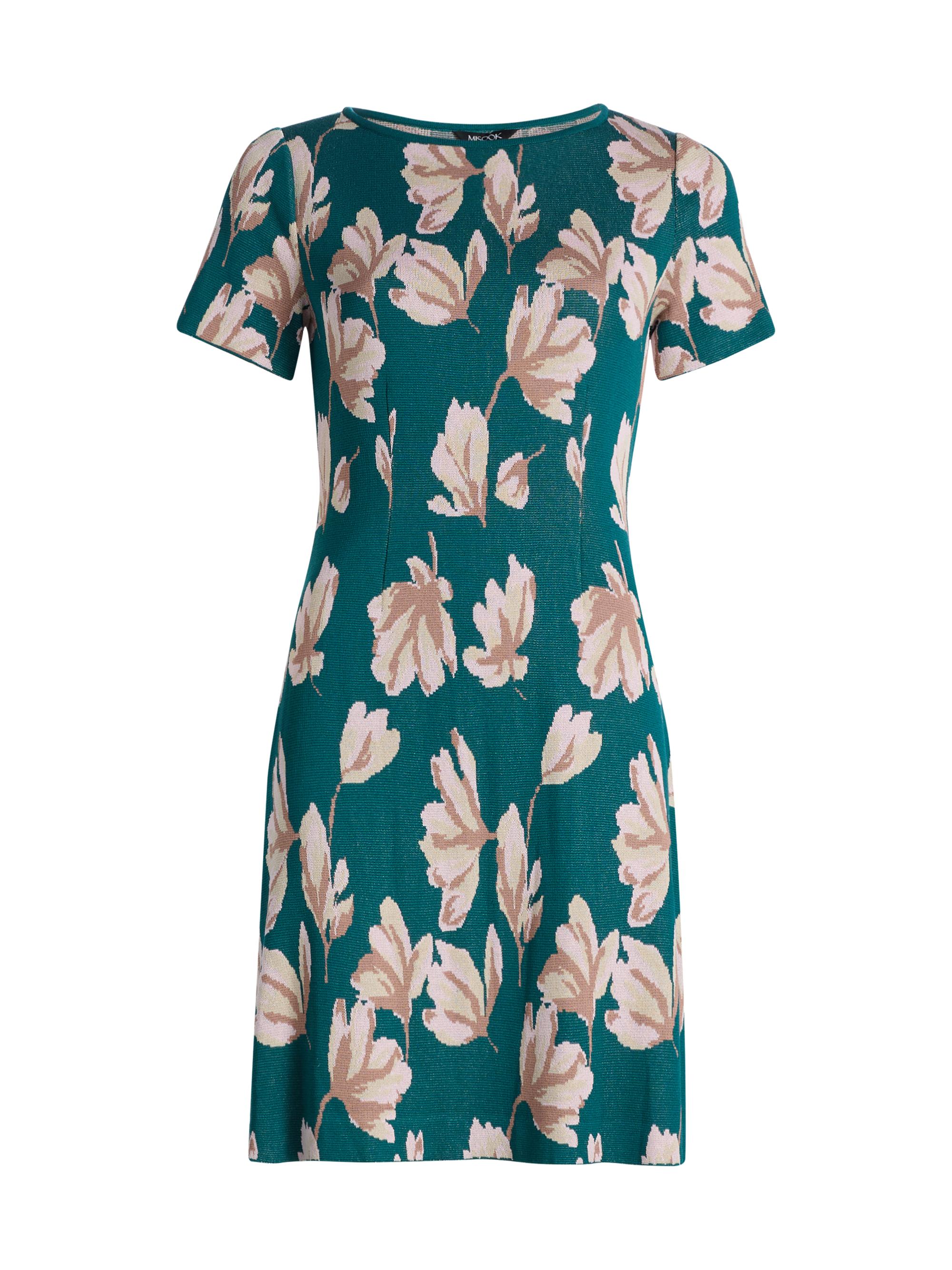 Misook Women's Floral A-Line Minidress - Spruce Cherry Blossom