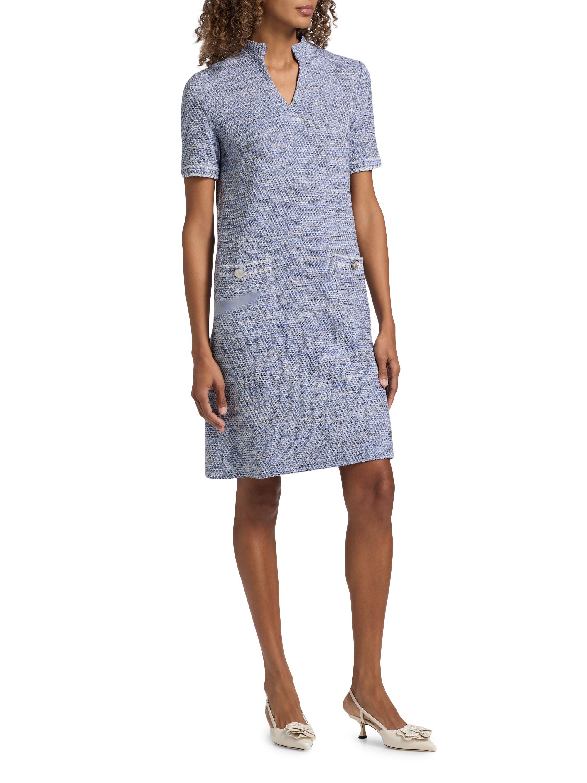 Misook Tweed Knit Shift Dress | Saks Fifth Avenue