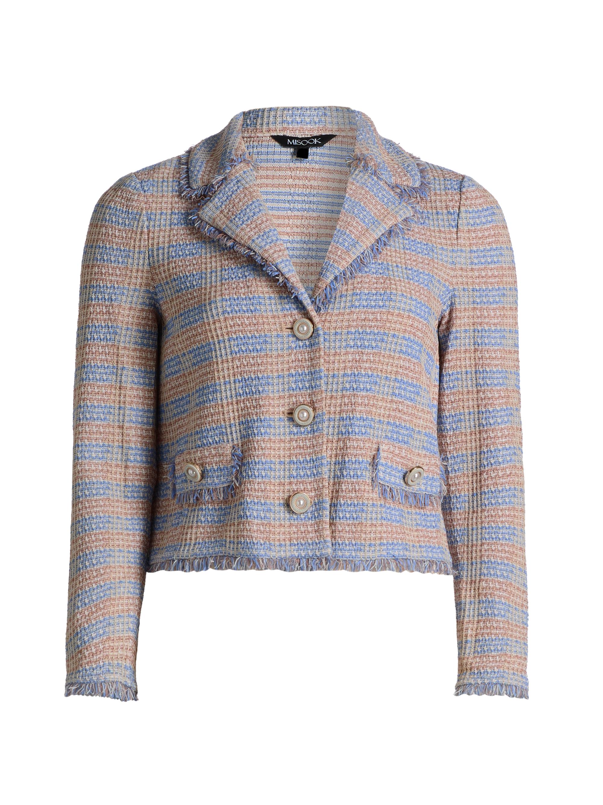 ALICE + OLIVIA Landon Tweed Cropped Jacket | Saks Fifth Avenue