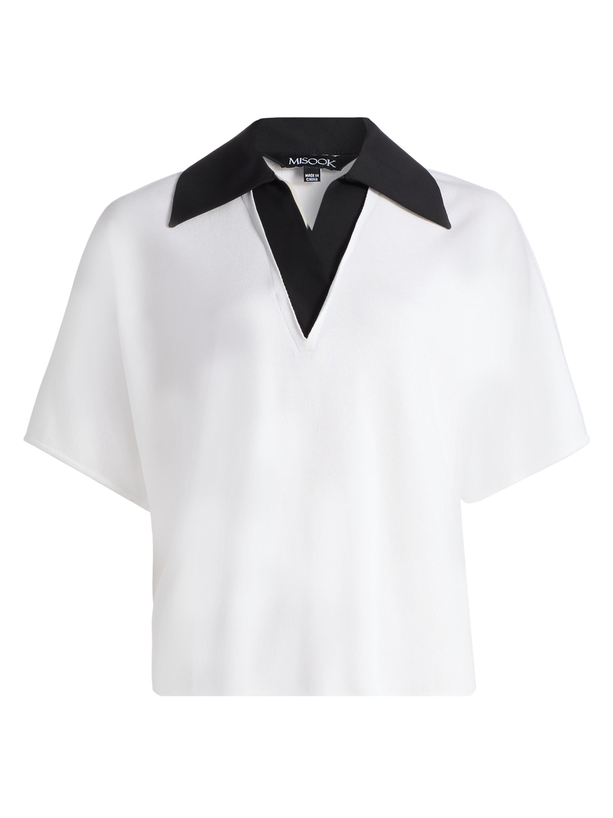 Mixed-Media Knit Shirt