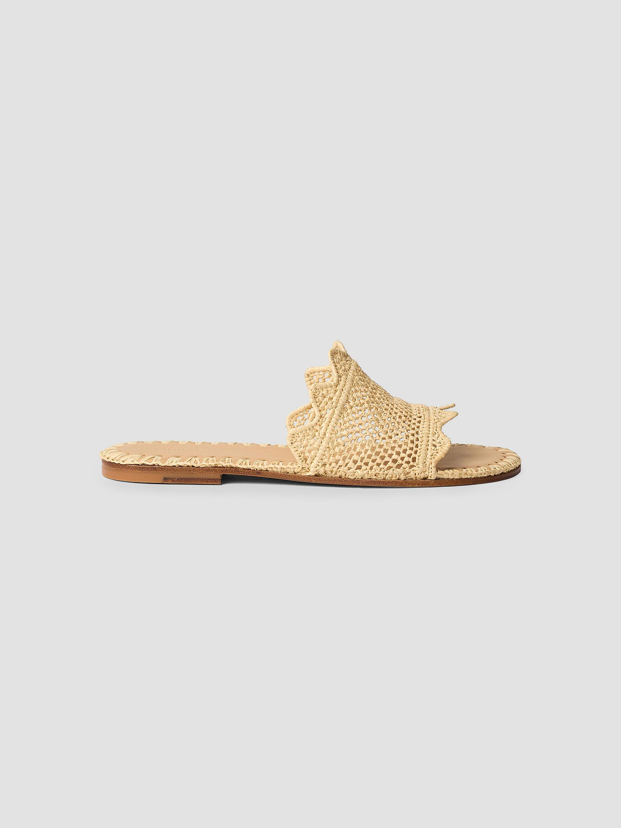 Odissì Women's Lucia Woven Slide Sandals - Natural | Thumbnail 6