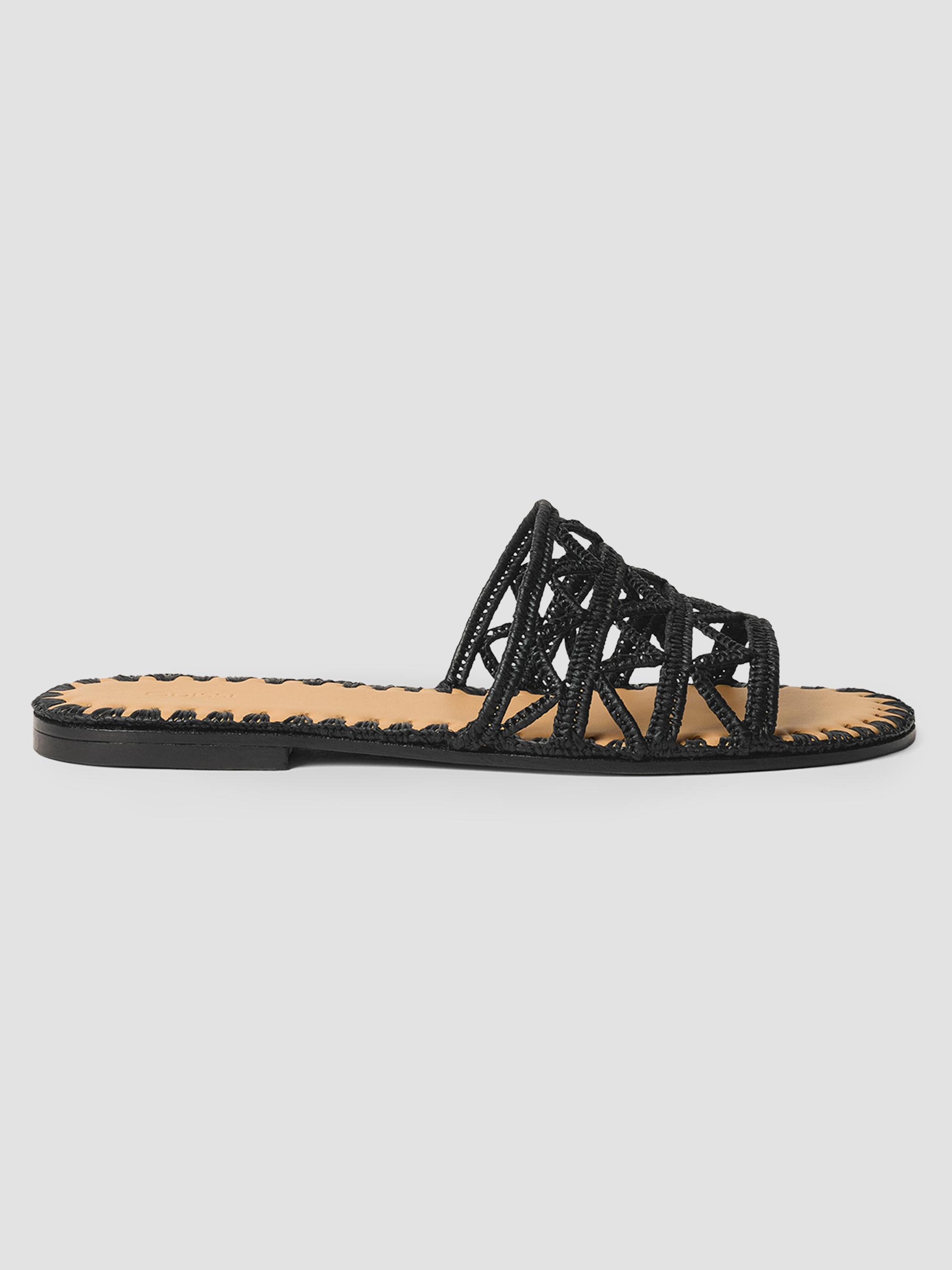 Giuseppe Zanotti Crocodile-Embossed Leather Sandals | Saks Fifth