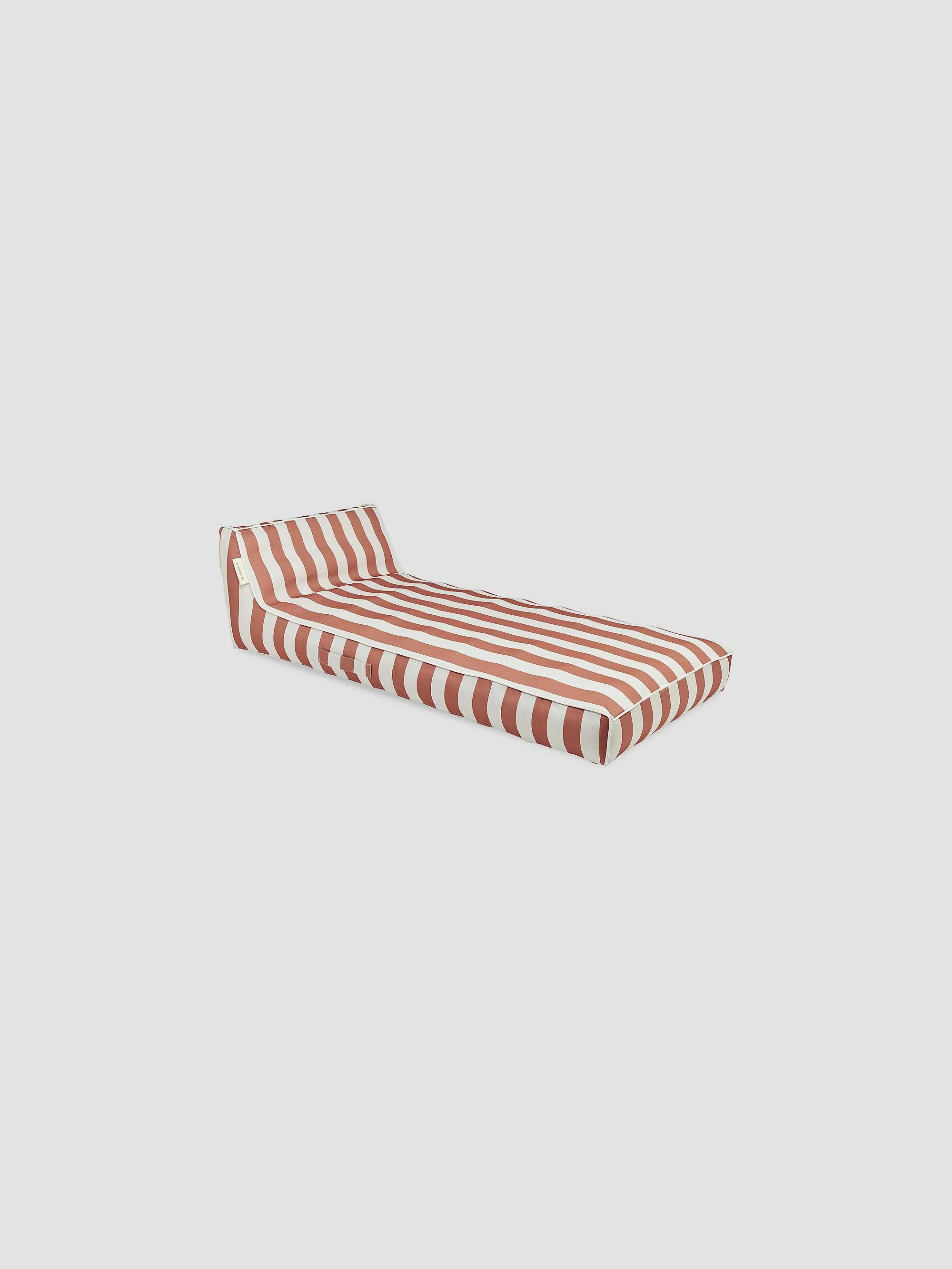 Sunnylife Seagrass Stripe Luxe Lie-On Lounger - Orange