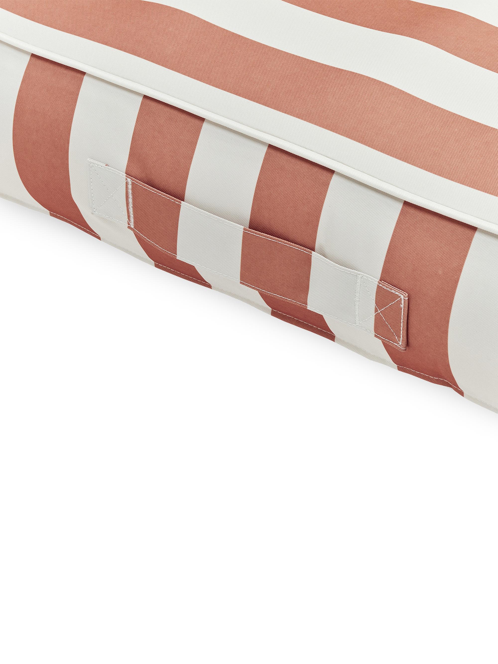 Sunnylife Seagrass Stripe Luxe Lie-On Lounger - Orange | Thumbnail 3