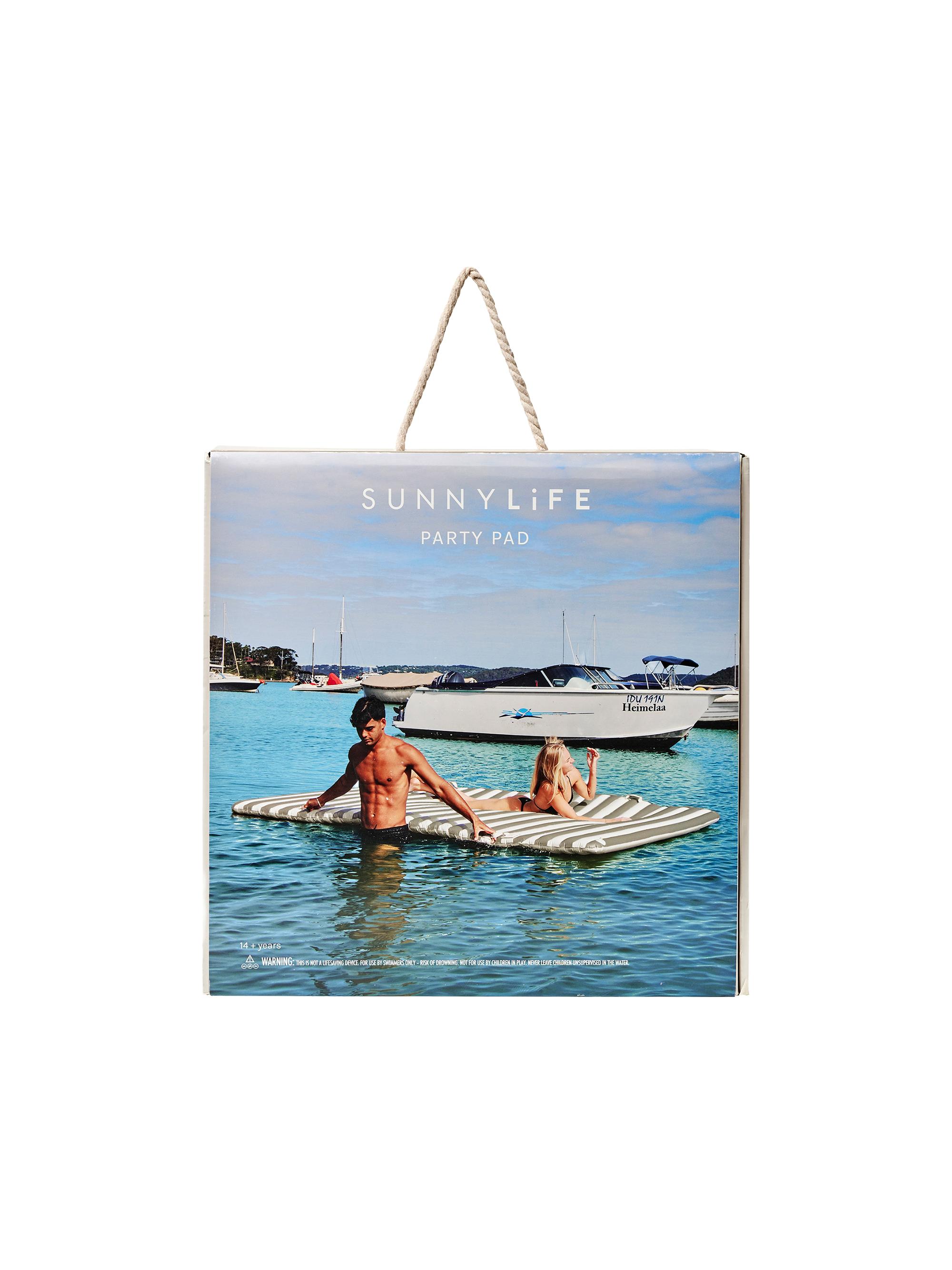 Sunnylife Marine Stripe Party Pad - Seagrass Stripe | Thumbnail 2