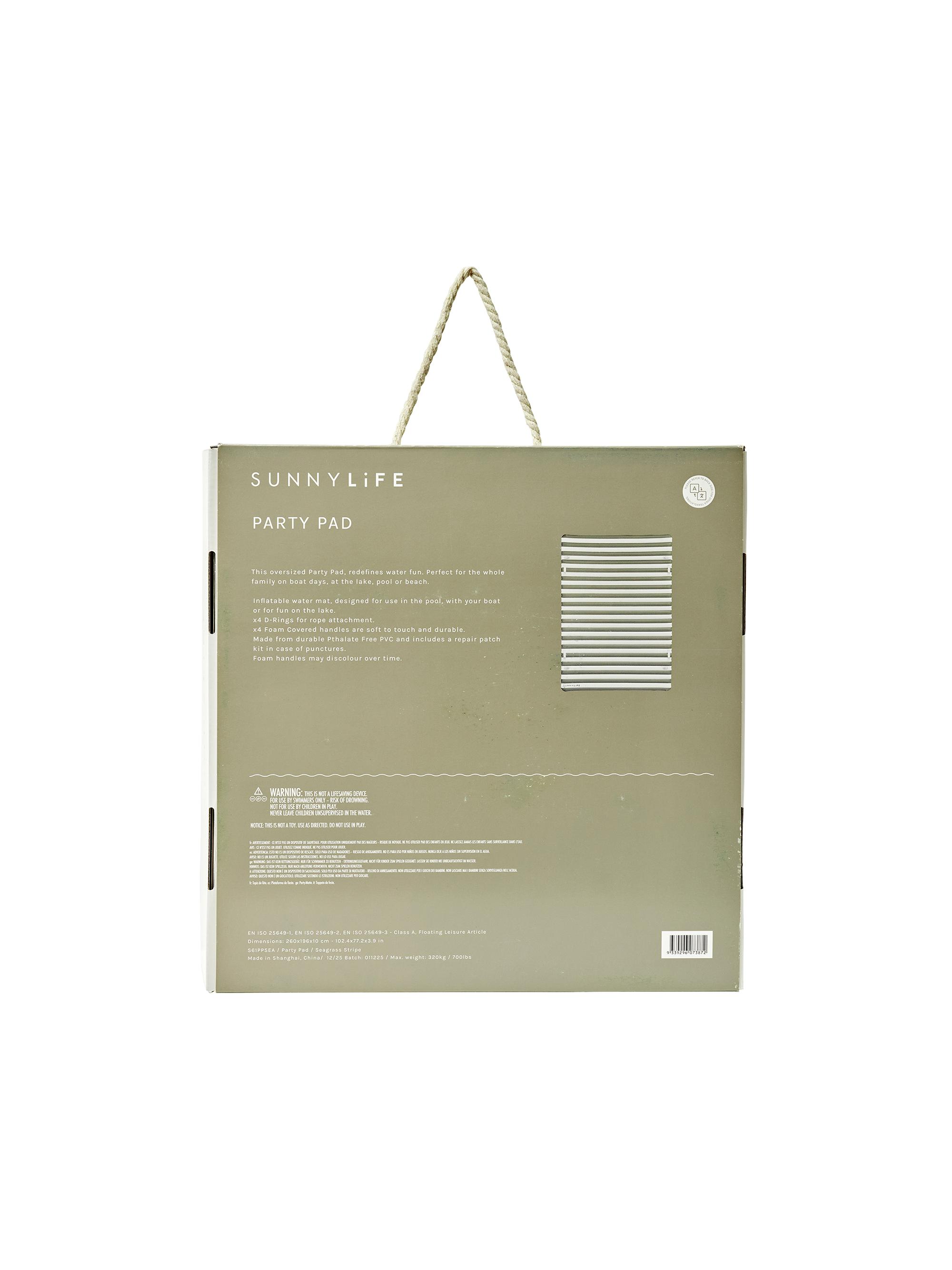 Sunnylife Marine Stripe Party Pad - Seagrass Stripe | Thumbnail 3