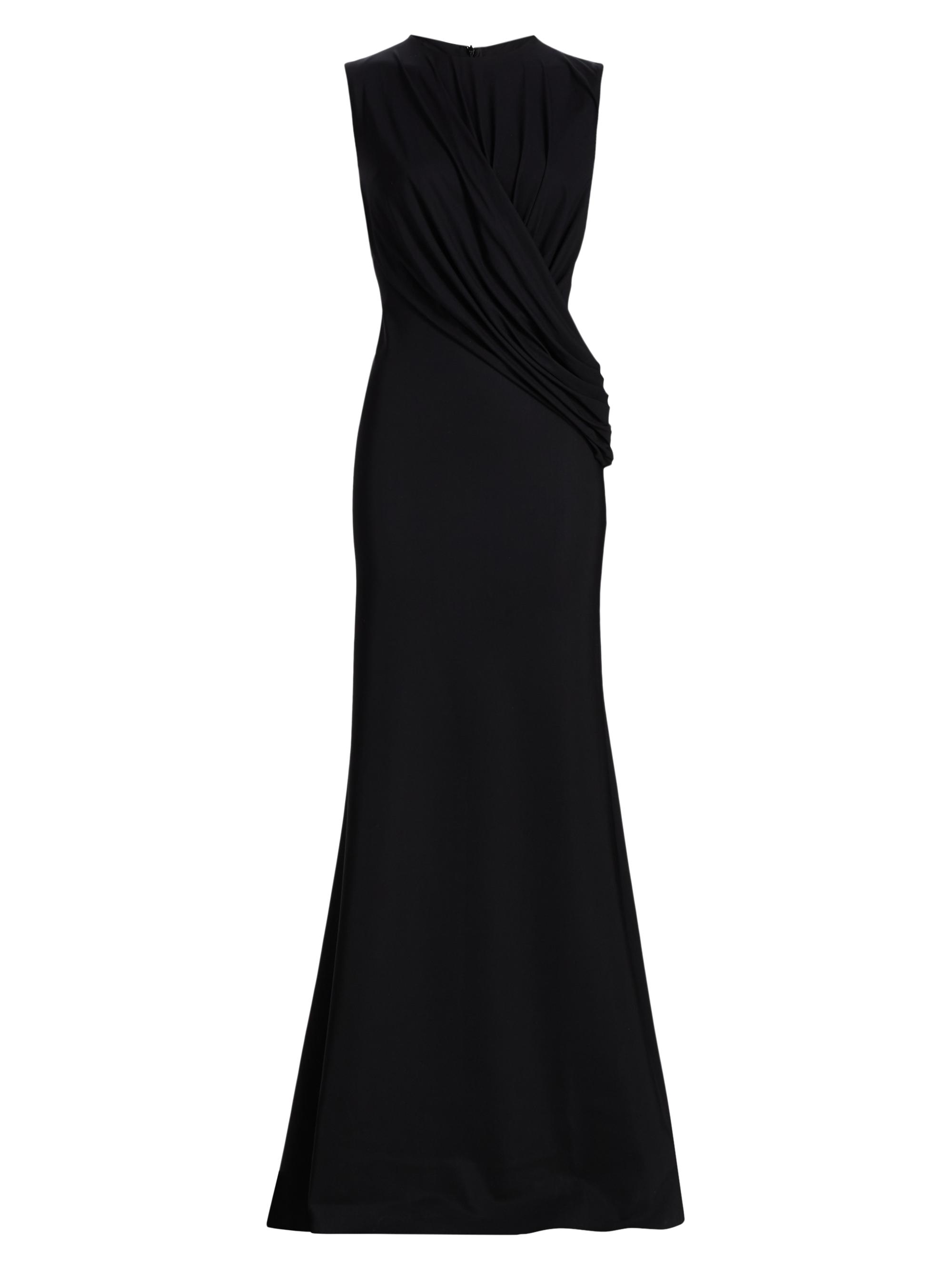 long fitted evening dresses Manon Asymmetric-Neck Ruched Dress (Petite) main image 0