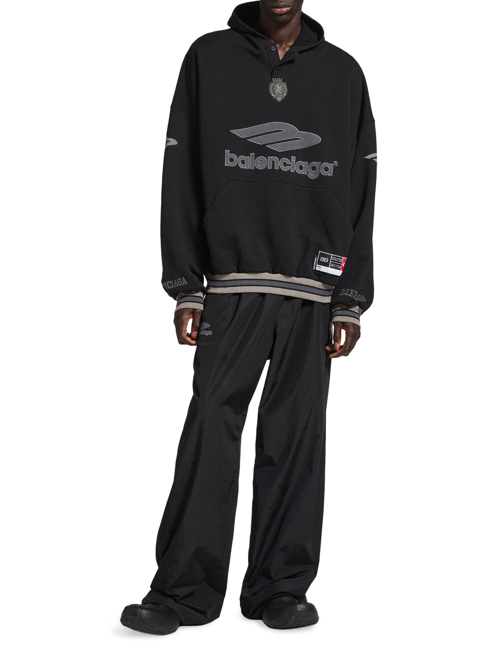 Balenciaga 3B Football Polo Hoodie | Saks Fifth Avenue