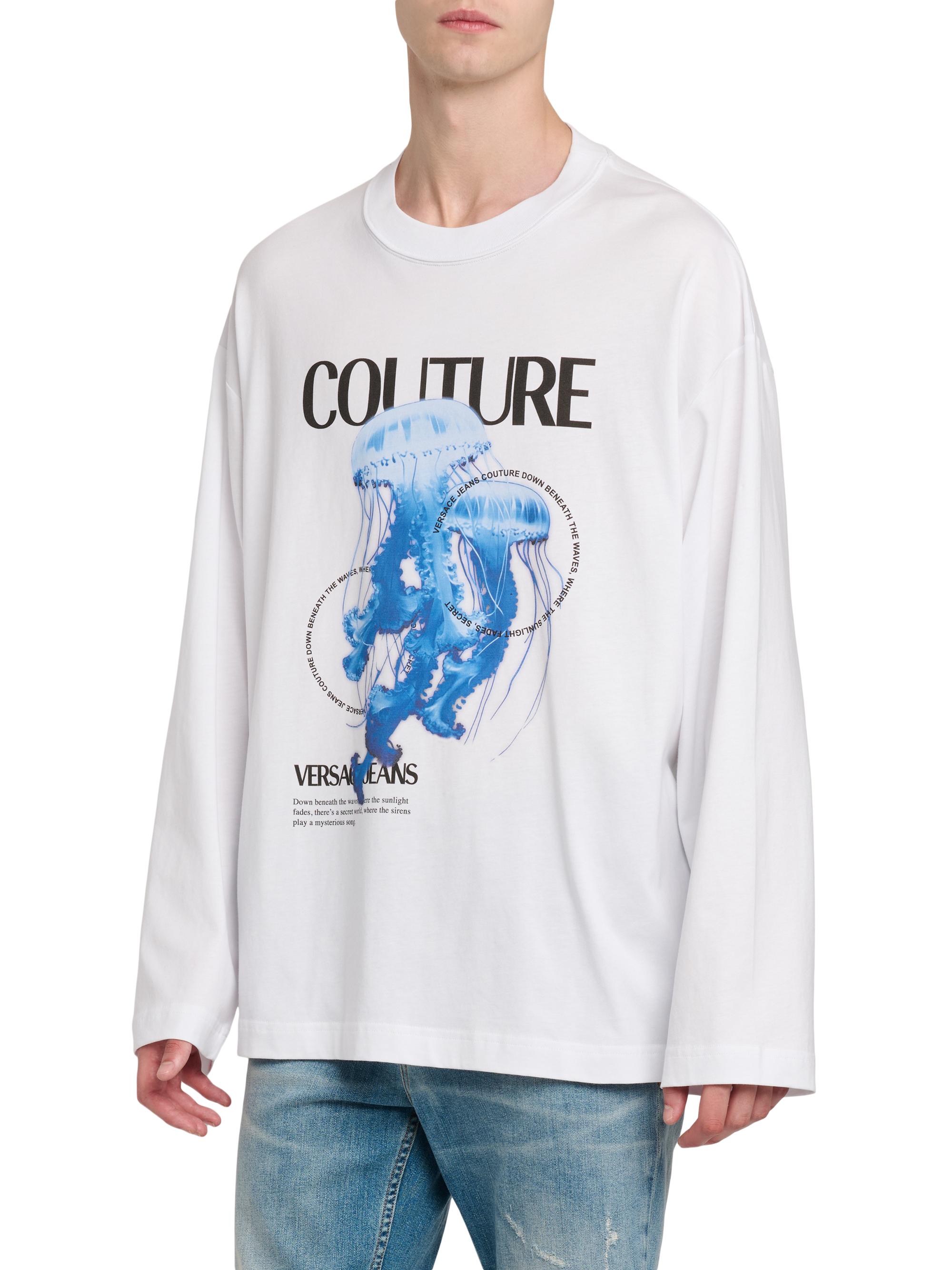 VERSACE JEANS COUTURE オーバーサイズプルオーバーM Versace Jeans Couture Jellyfish Long-Sleeve T-Shirt | Saks Fifth