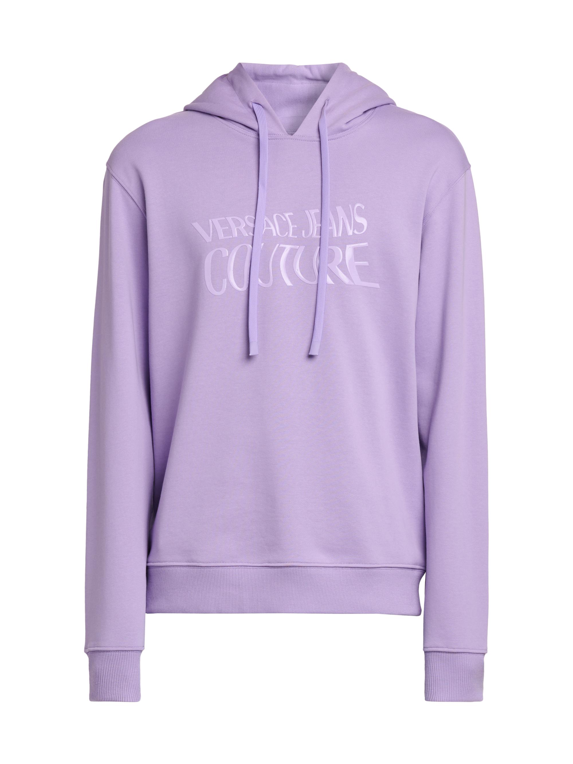 Versace Jeans Couture Men's Logo Hooded Sweatshirt - Lilac