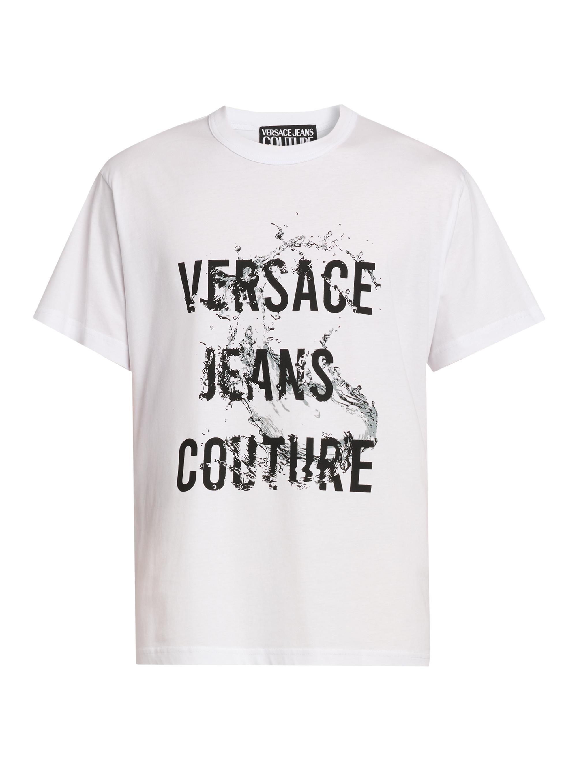 Versace Jeans Couture Men's Logo Wave T-Shirt - White