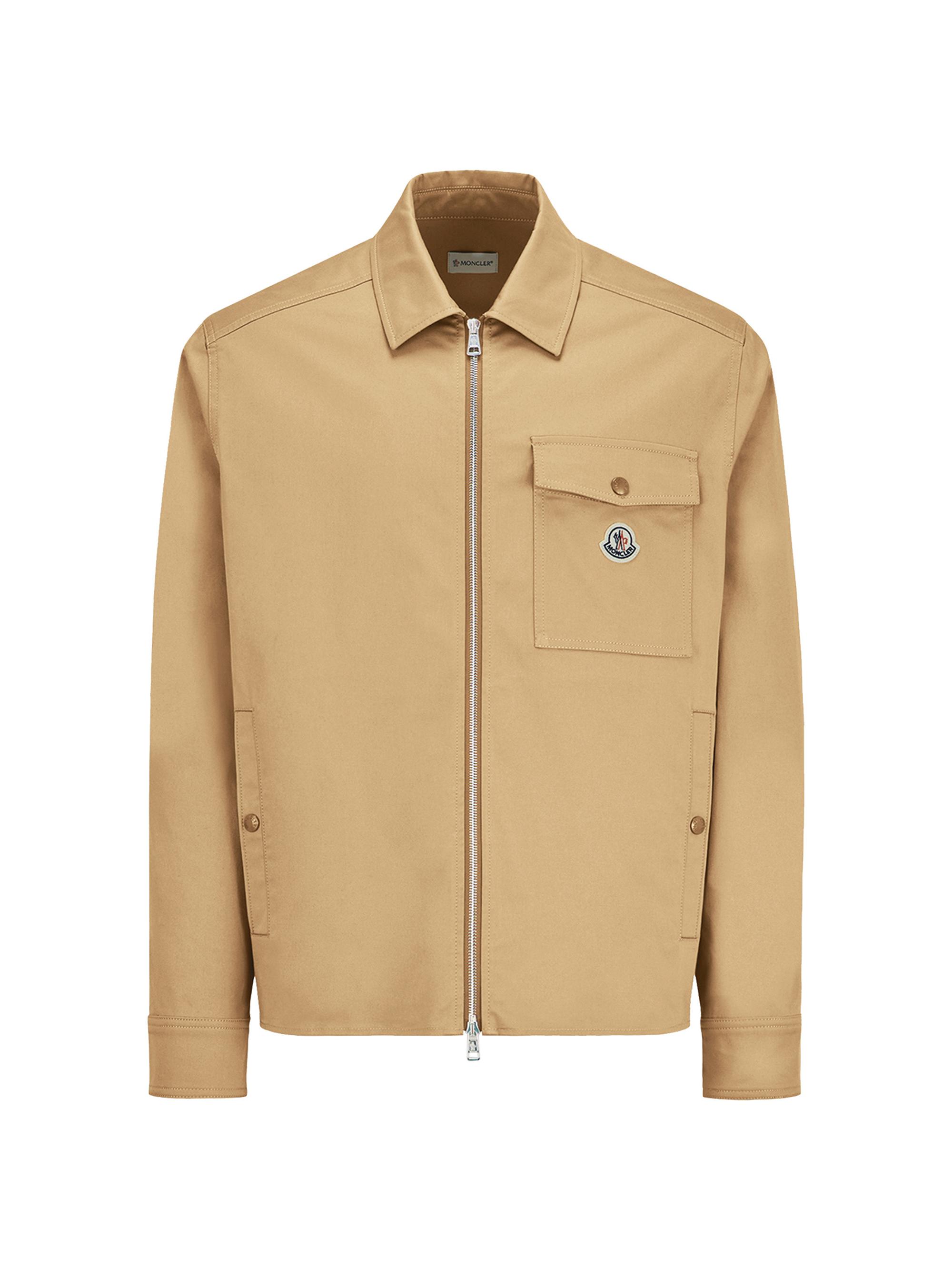 Moncler Men's Jacket in Cotton Gabardine - Beige | Thumbnail 5