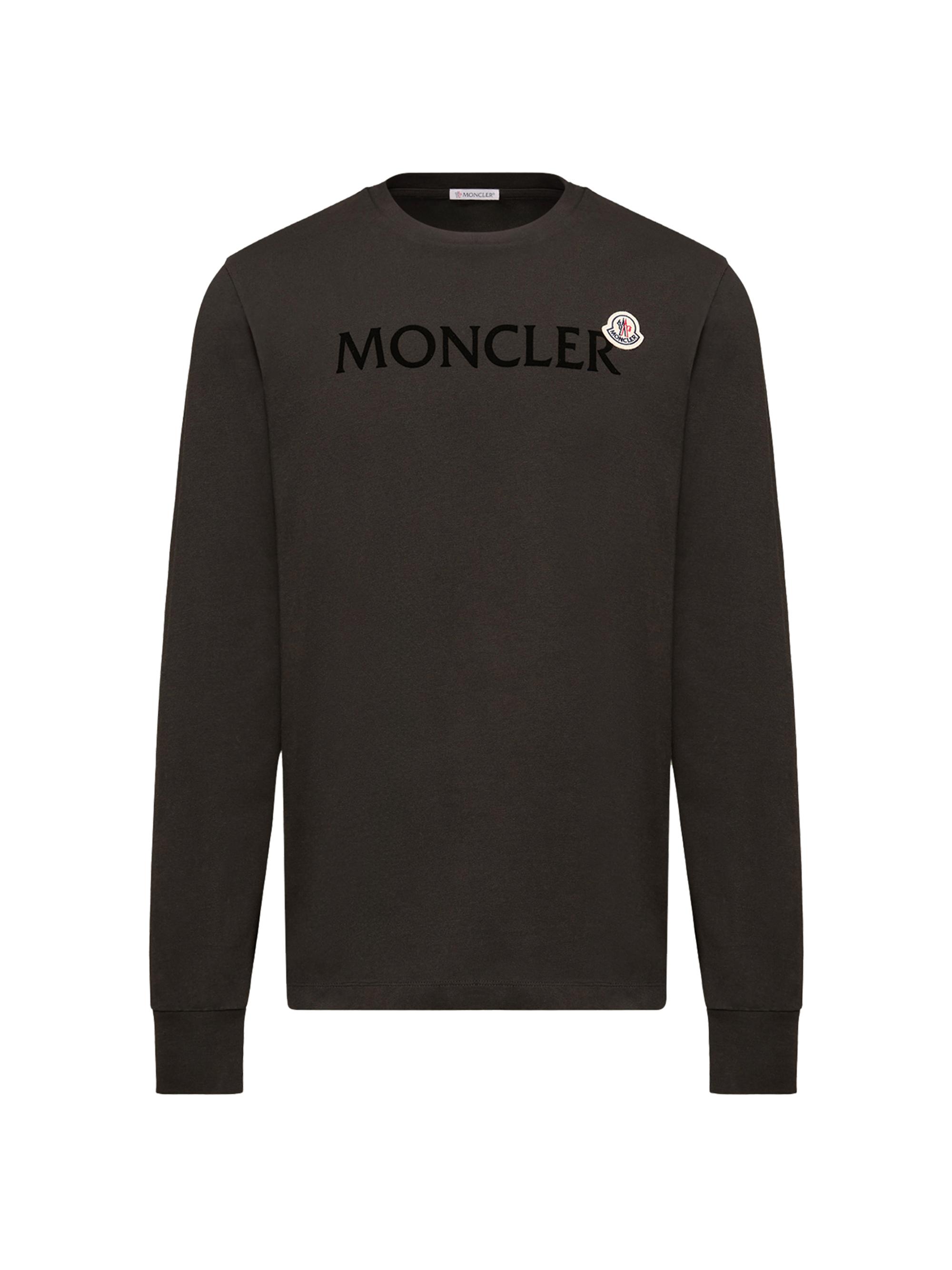 Moncler メッシュ クルーネック トレーナー MONCLER (モンクレール) フロントロゴ＆ワッペン クルーネック