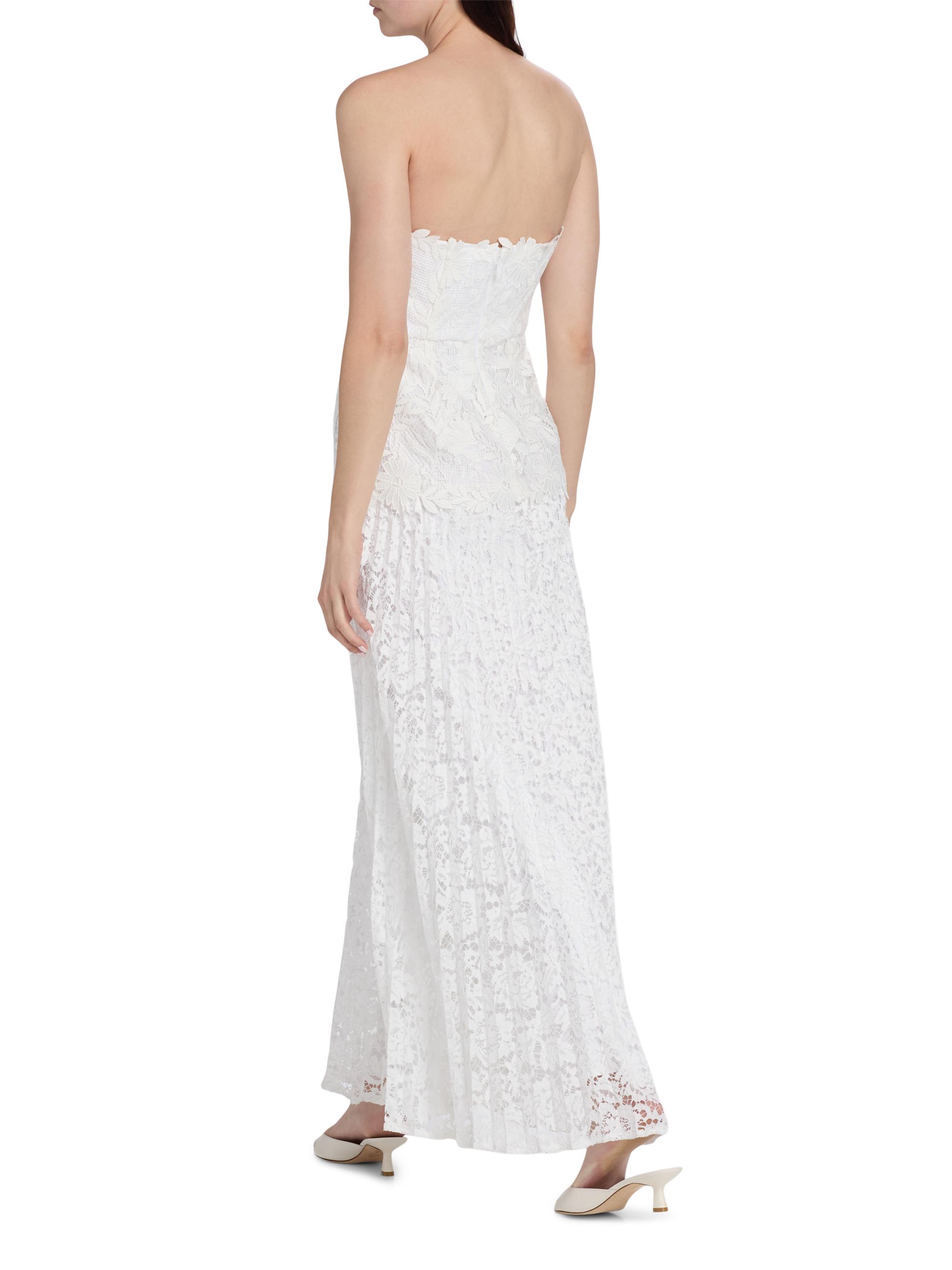 Milly Norelle Lace Strapless Maxi Dress | Saks Fifth Avenue