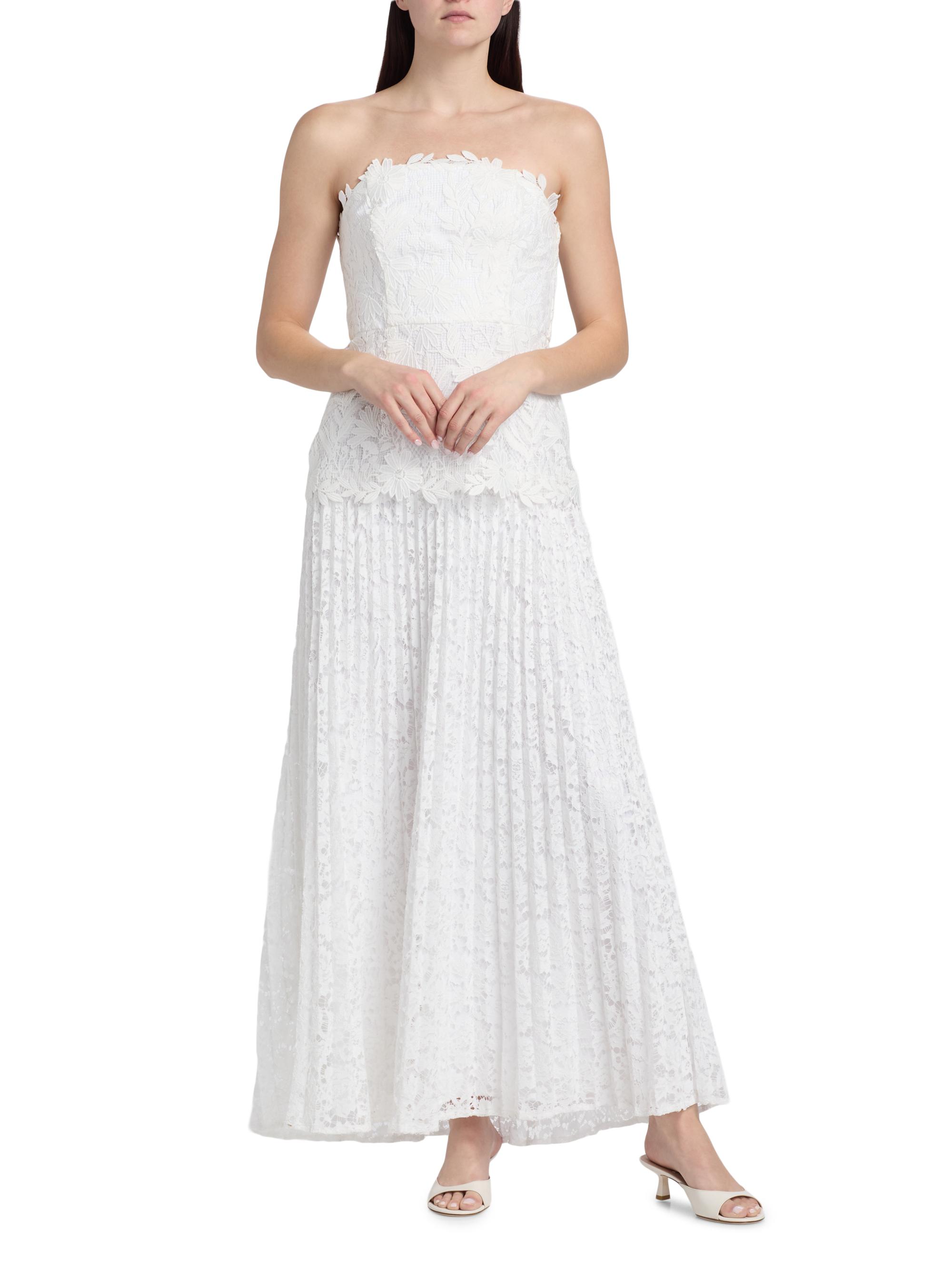 Milly Norelle Lace Strapless Maxi Dress | Saks Fifth Avenue