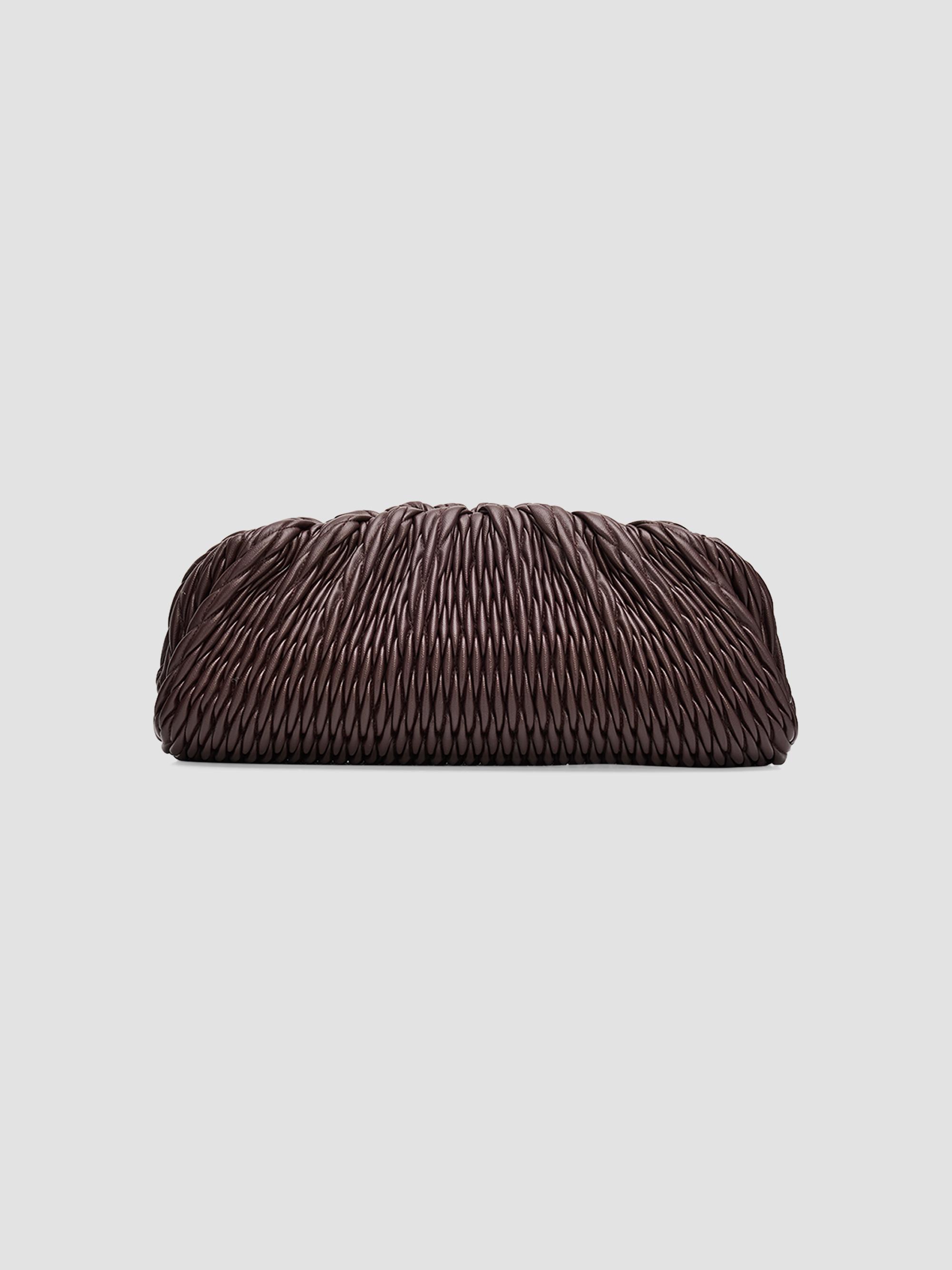 Cult Gaia Mini Nala Metallic Leather Clutch | Saks Fifth Avenue