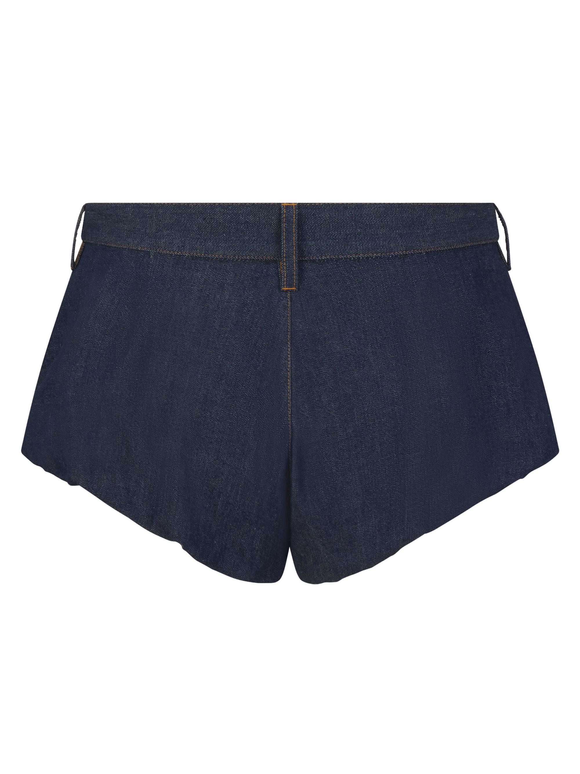 FRAME Women's Shell Cotton Denim Shorts - Puzzle | Thumbnail 3