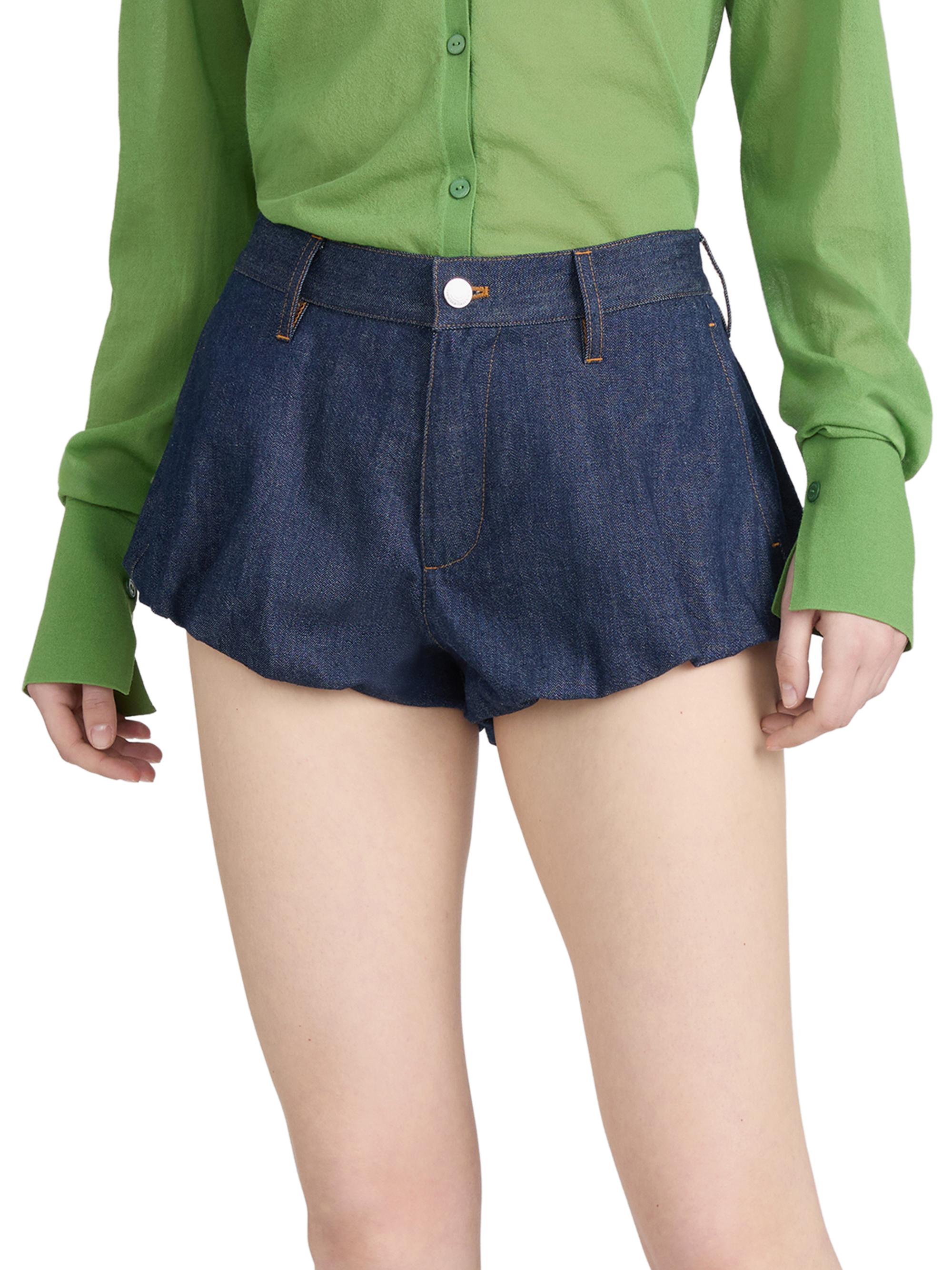 FRAME Women's Shell Cotton Denim Shorts - Puzzle | Thumbnail 4