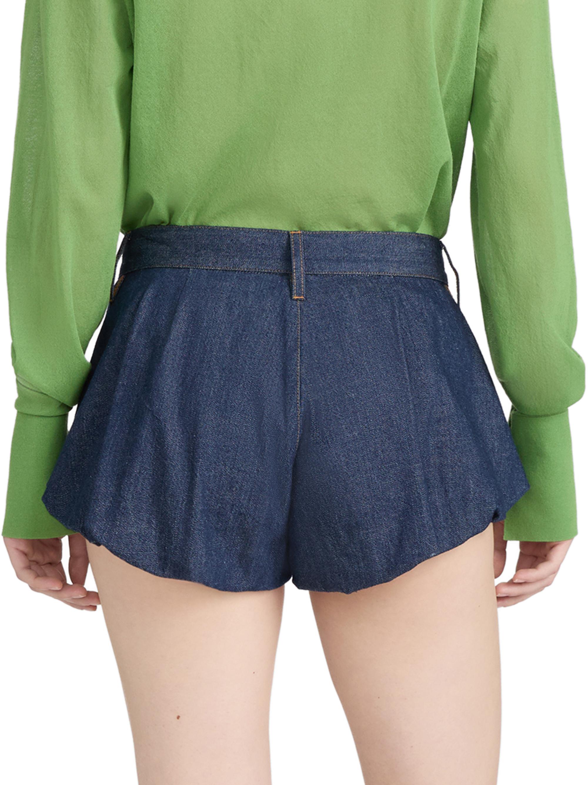 FRAME Women's Shell Cotton Denim Shorts - Puzzle | Thumbnail 6