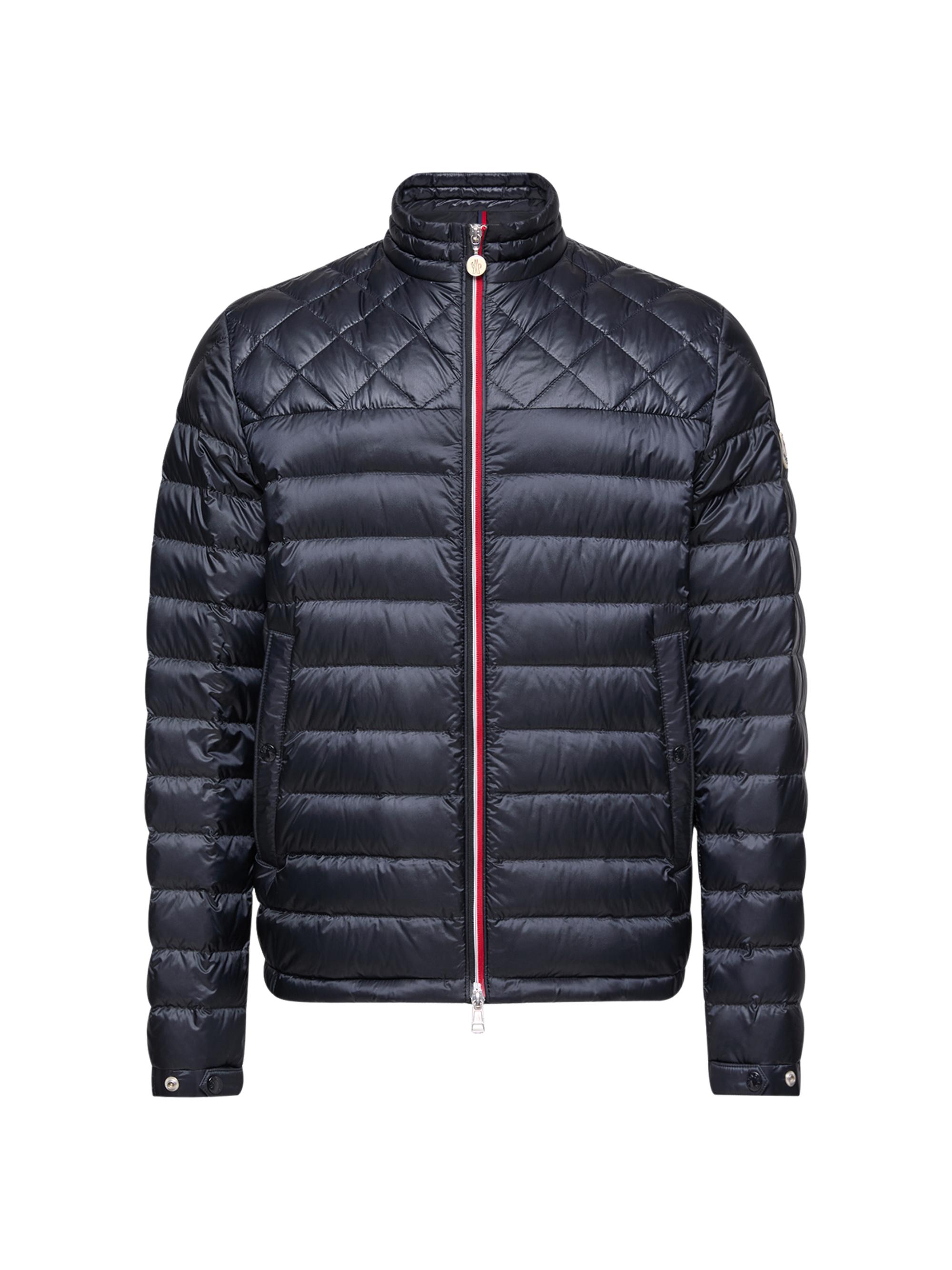 MONCLER AMIOT GIUBBOTTO キルティング　ダウン Black Amiot Down Biker Jacket - Short Down Jackets for Men