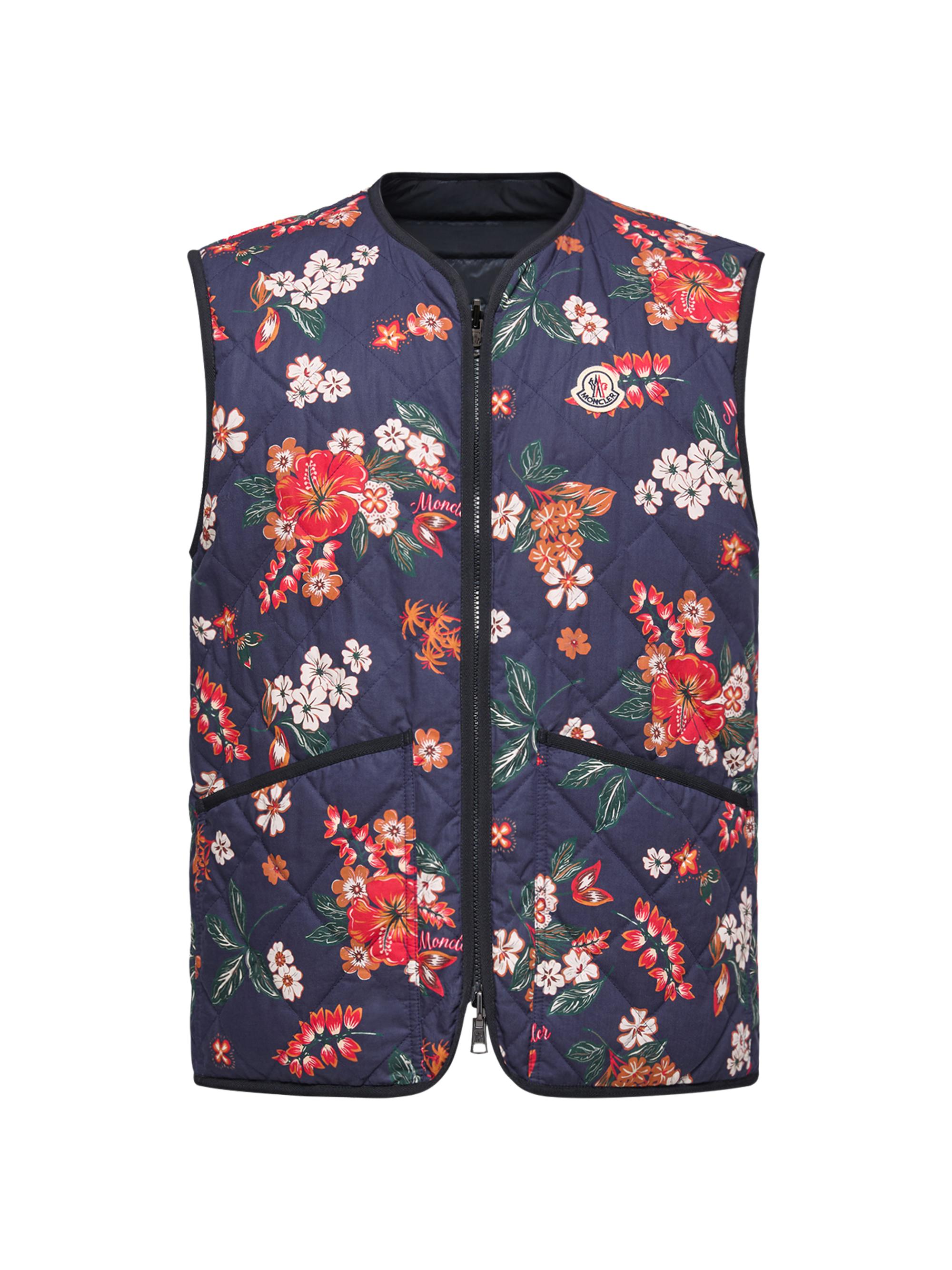 Moncler Men's Franqui Puffer Vest - Navy Blue Multi