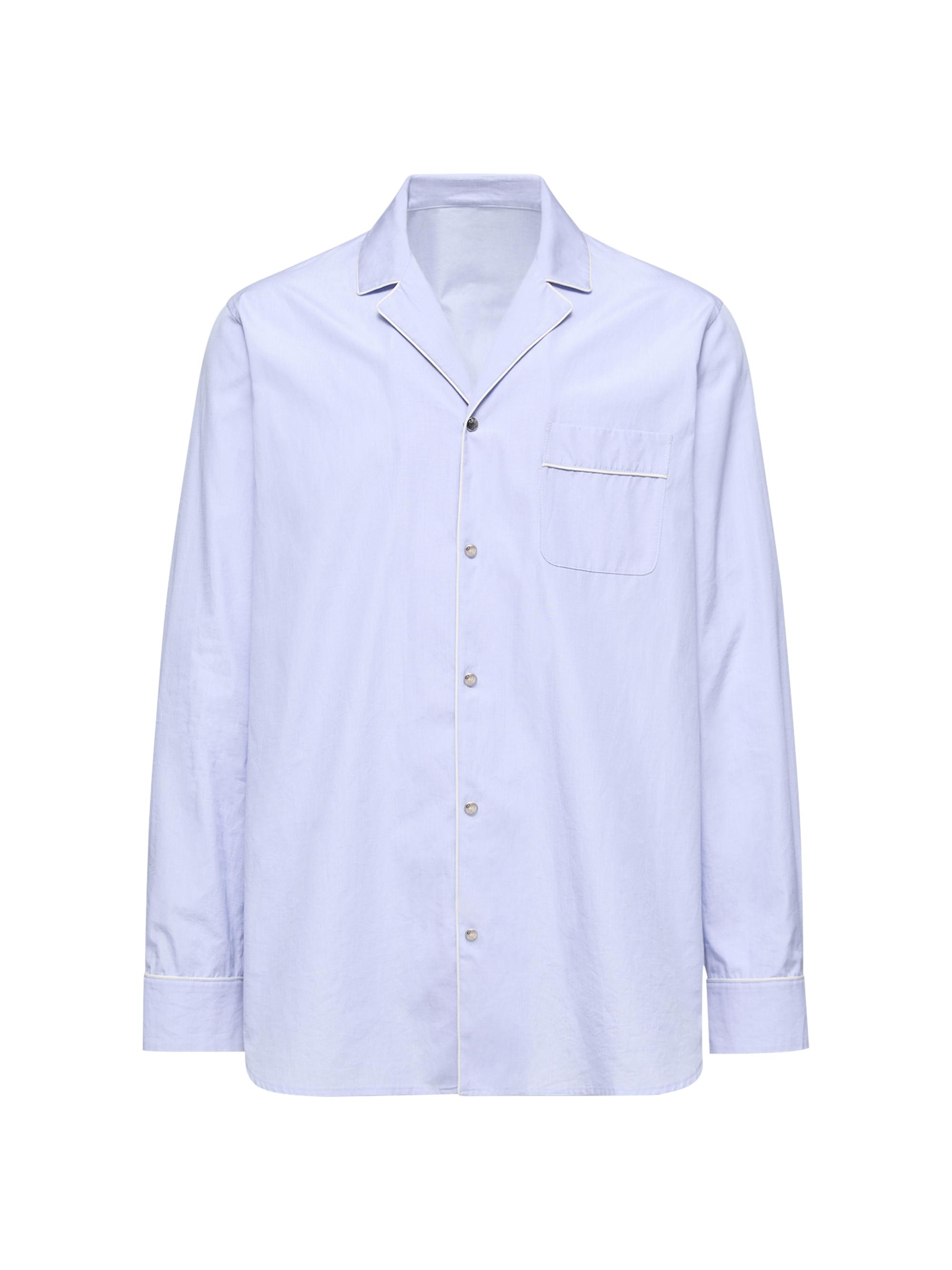 Moncler Men's Shirt in Cotton - Light Blue