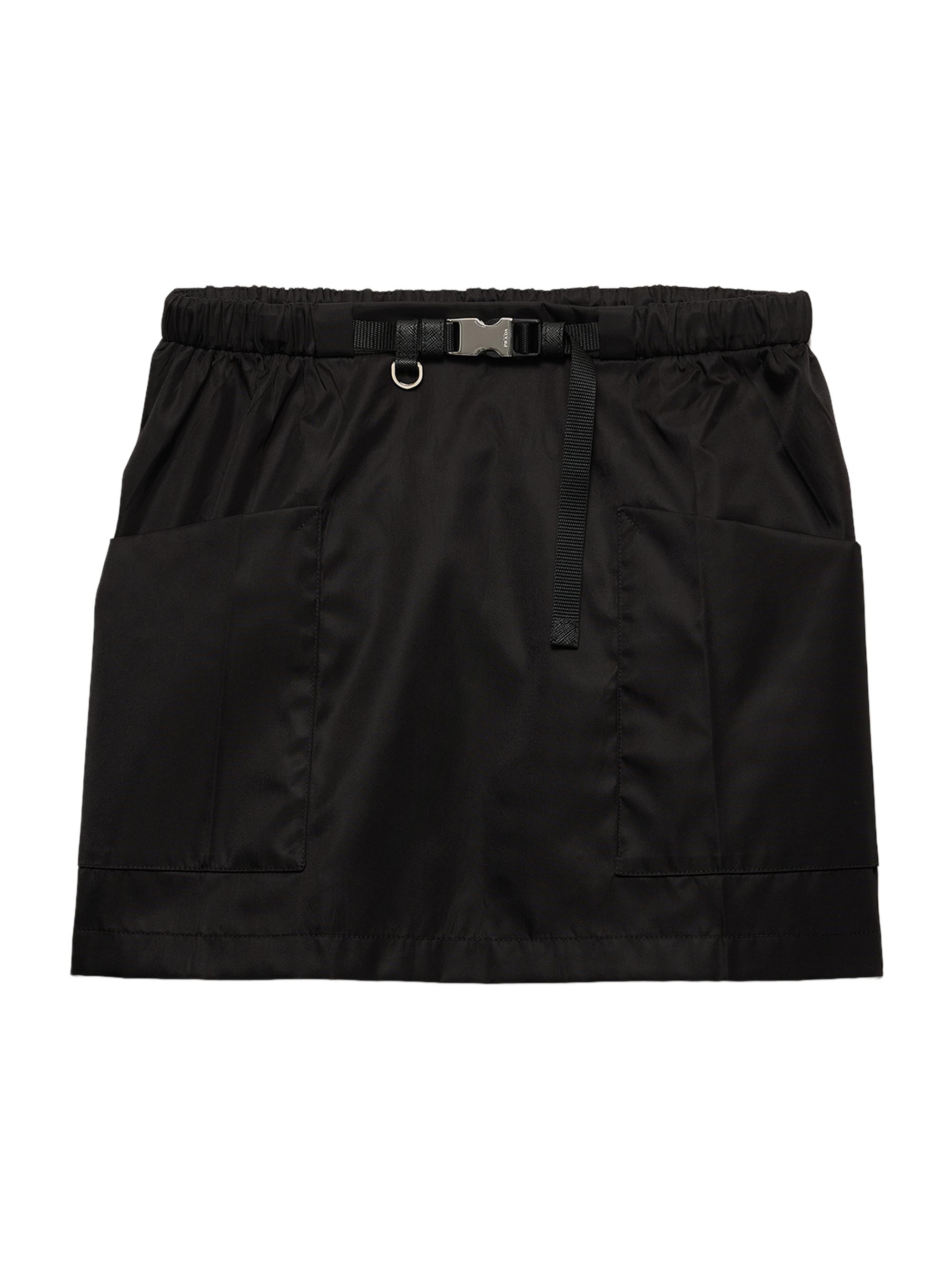 Prada Women's Re-Nylon Mini Skirt - Black