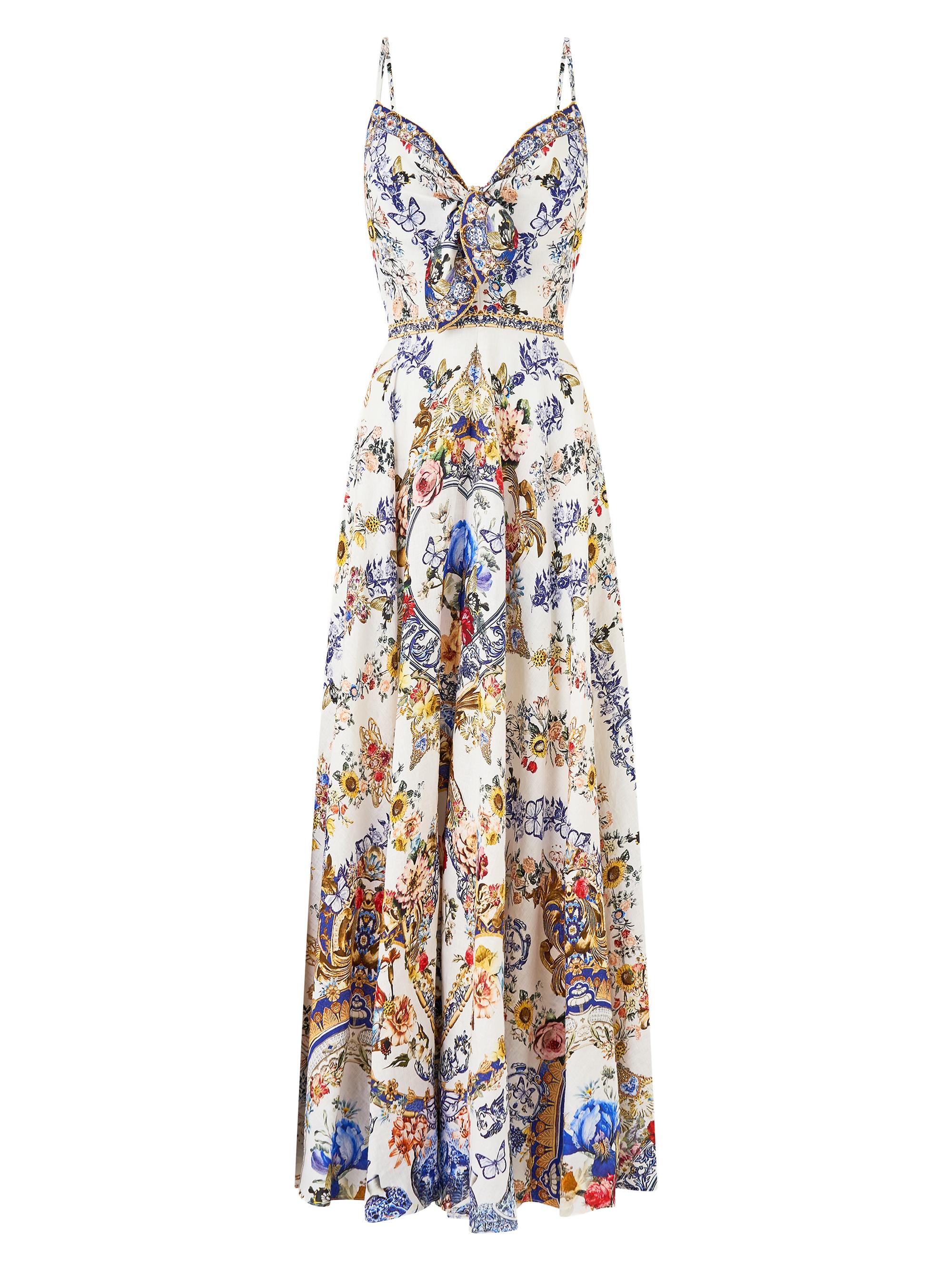 camilla just coasting a-line frill dress The Just Coasting Long Dress With Jersey Bodice main image 1