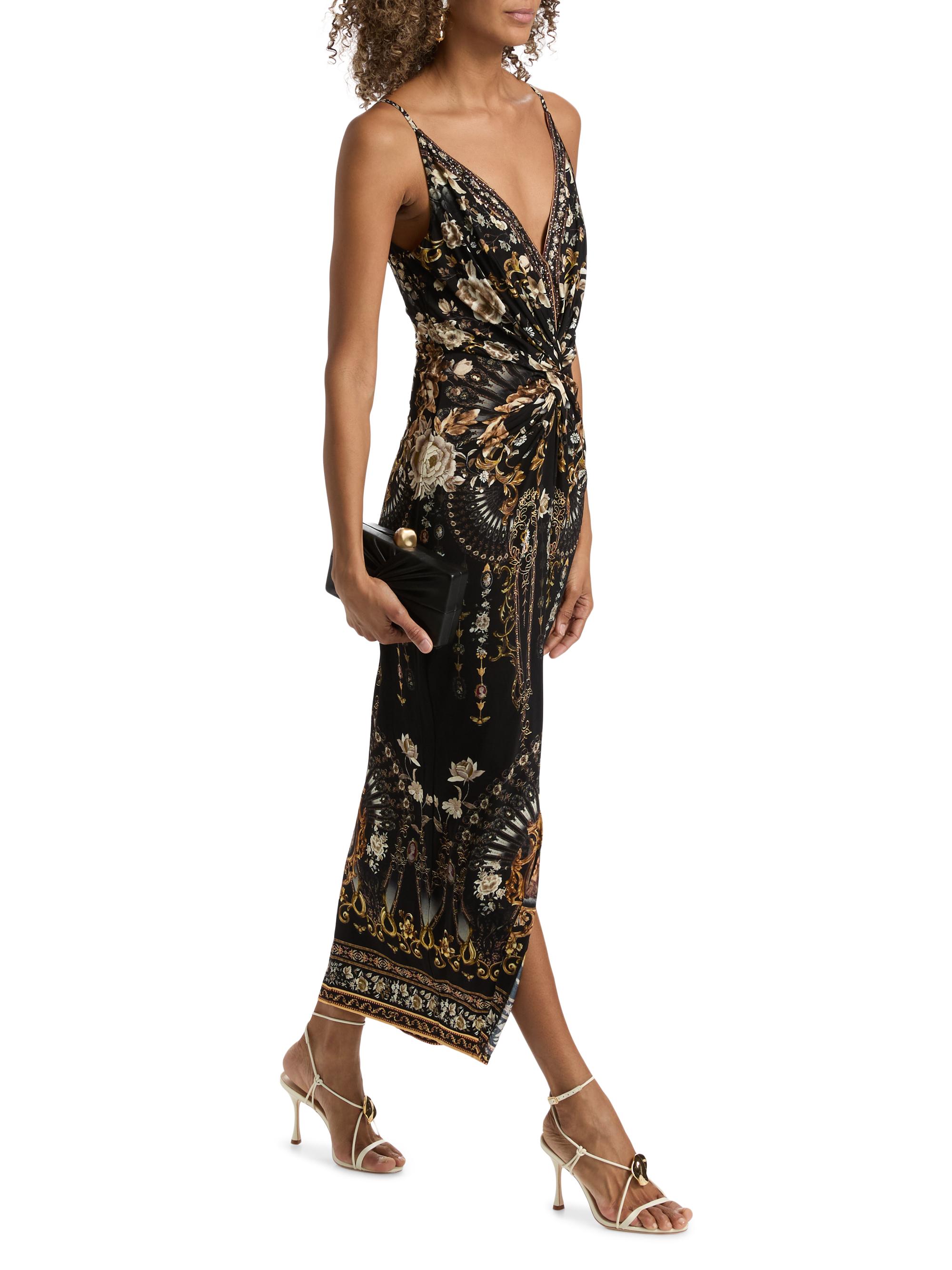 Camilla Strappy Twist-Front Maxi Dress | Saks Fifth Avenue