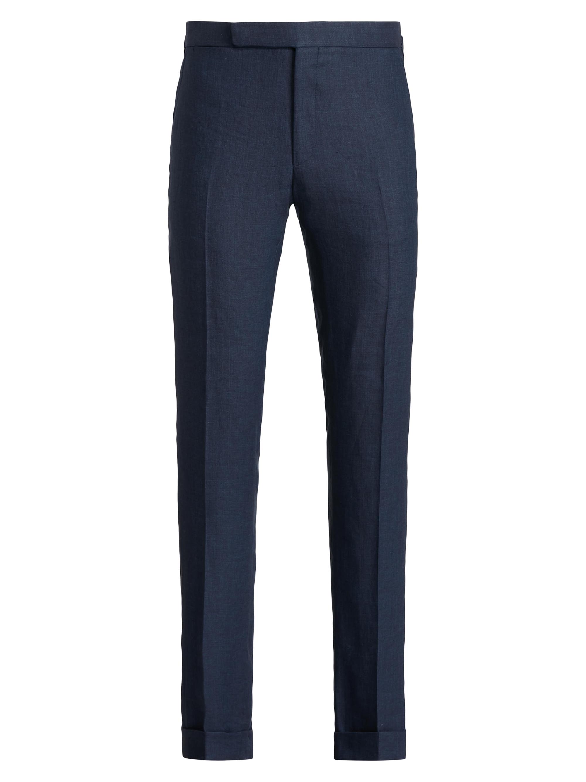 Ralph Lauren Purple Label Hand-Tailored Herringbone Suit Trousers