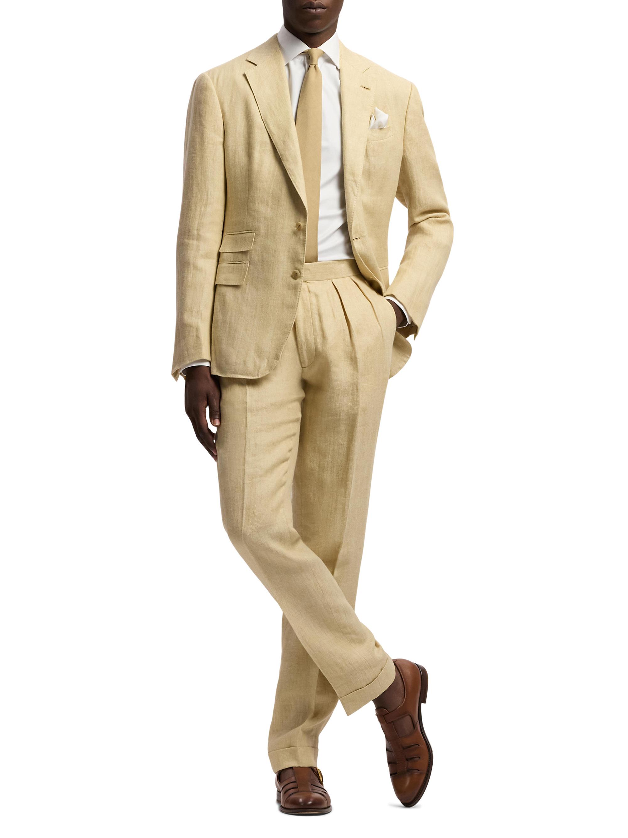 Ralph Lauren Purple Label Men's Kent Linen Sport Coat - Sand