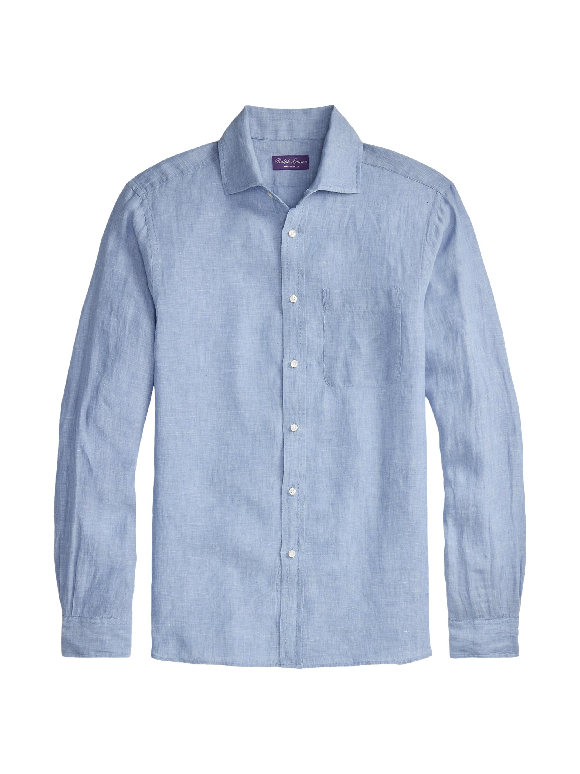 Ralph Lauren Purple Label Striped Linen Shirt | Saks Fifth Avenue