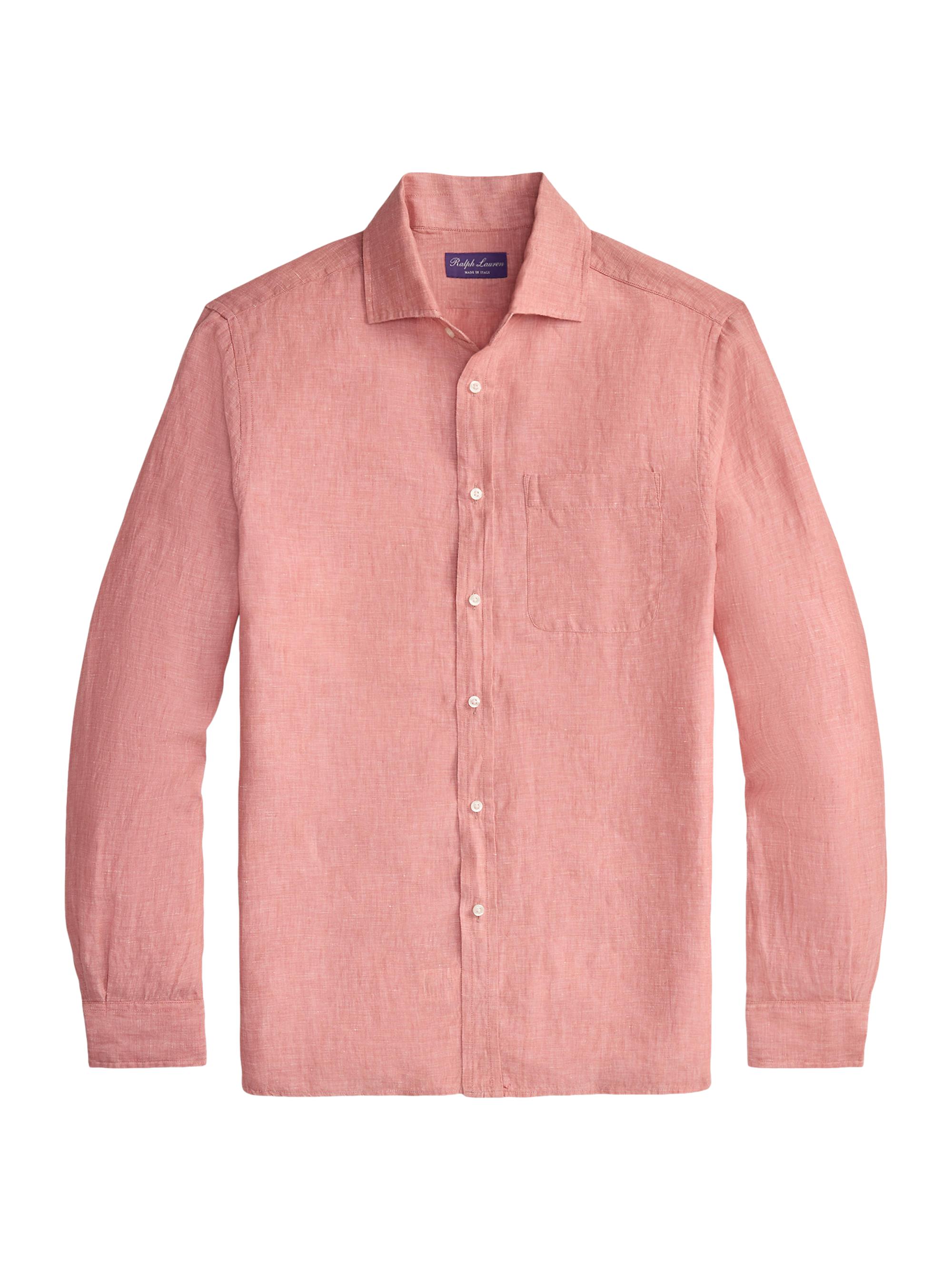 Ralph Lauren Purple Label Men's Linen Chambray Shirt - Wisteria Purple