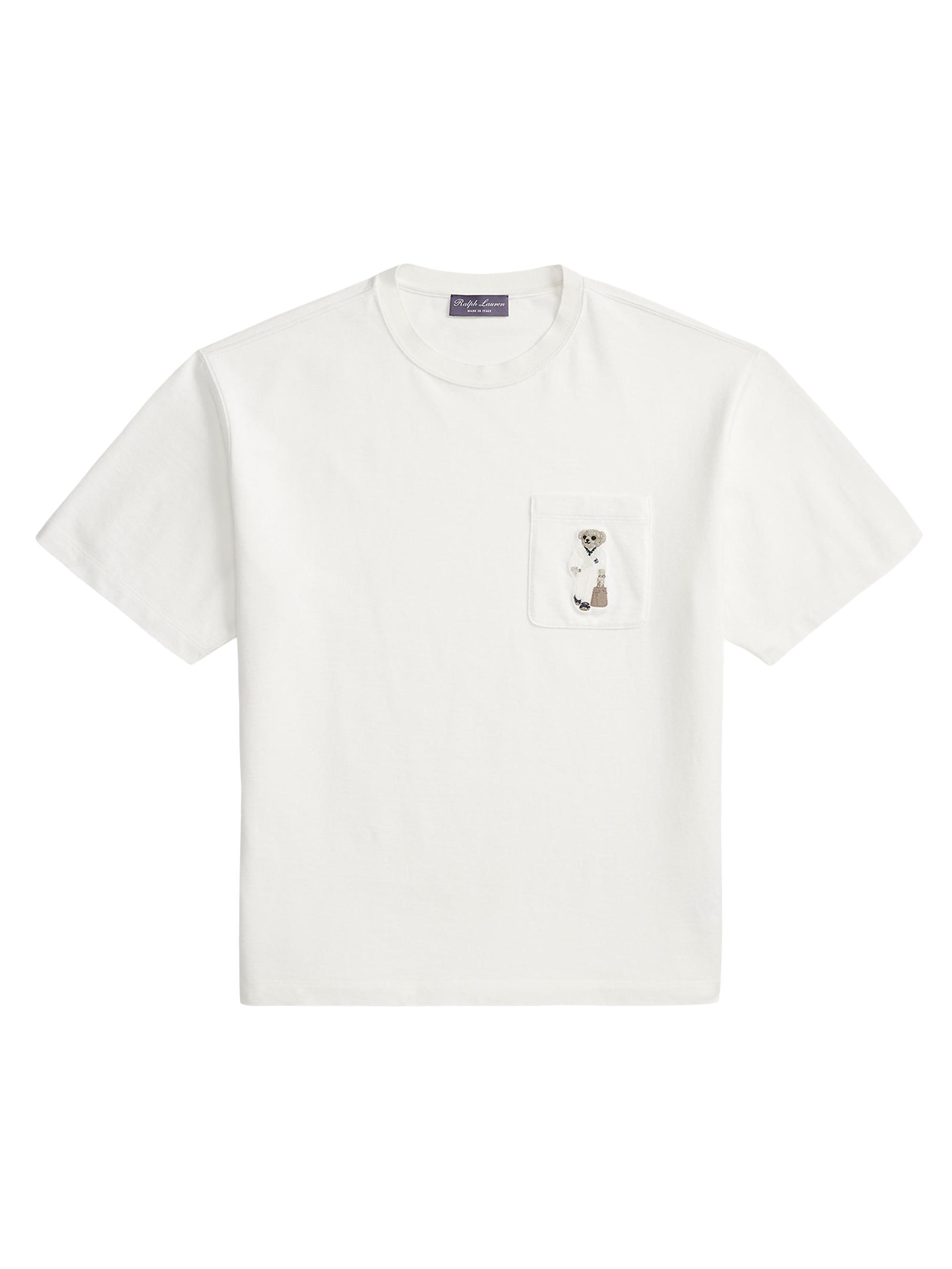Polo Bear刺繍 ホワイト半袖Tシャツ Men's 2022 U.S. Open Polo Ralph Lauren White Commemorative