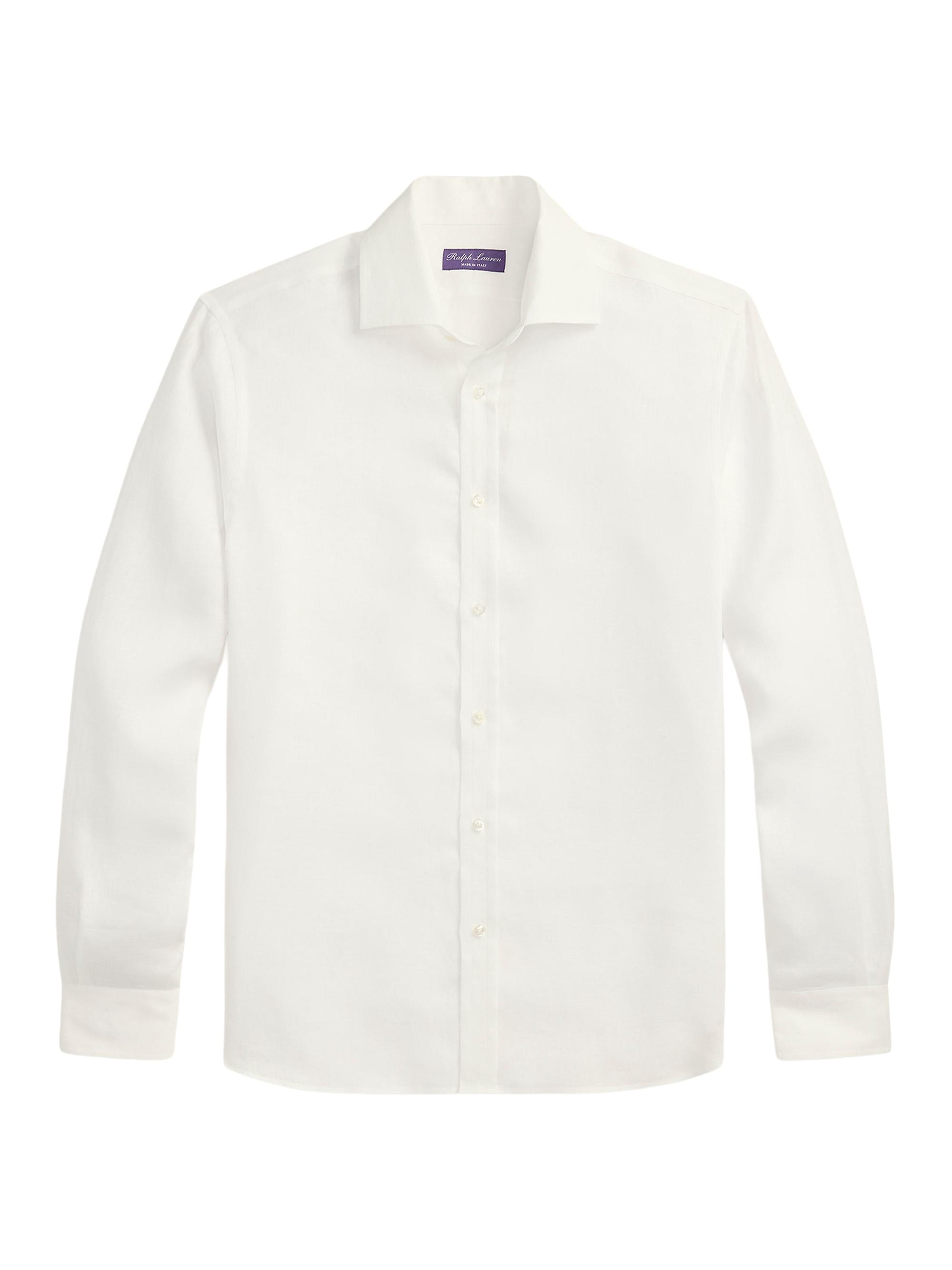 Ralph Lauren Purple Label Men's Linen Shirt - Spring Navy