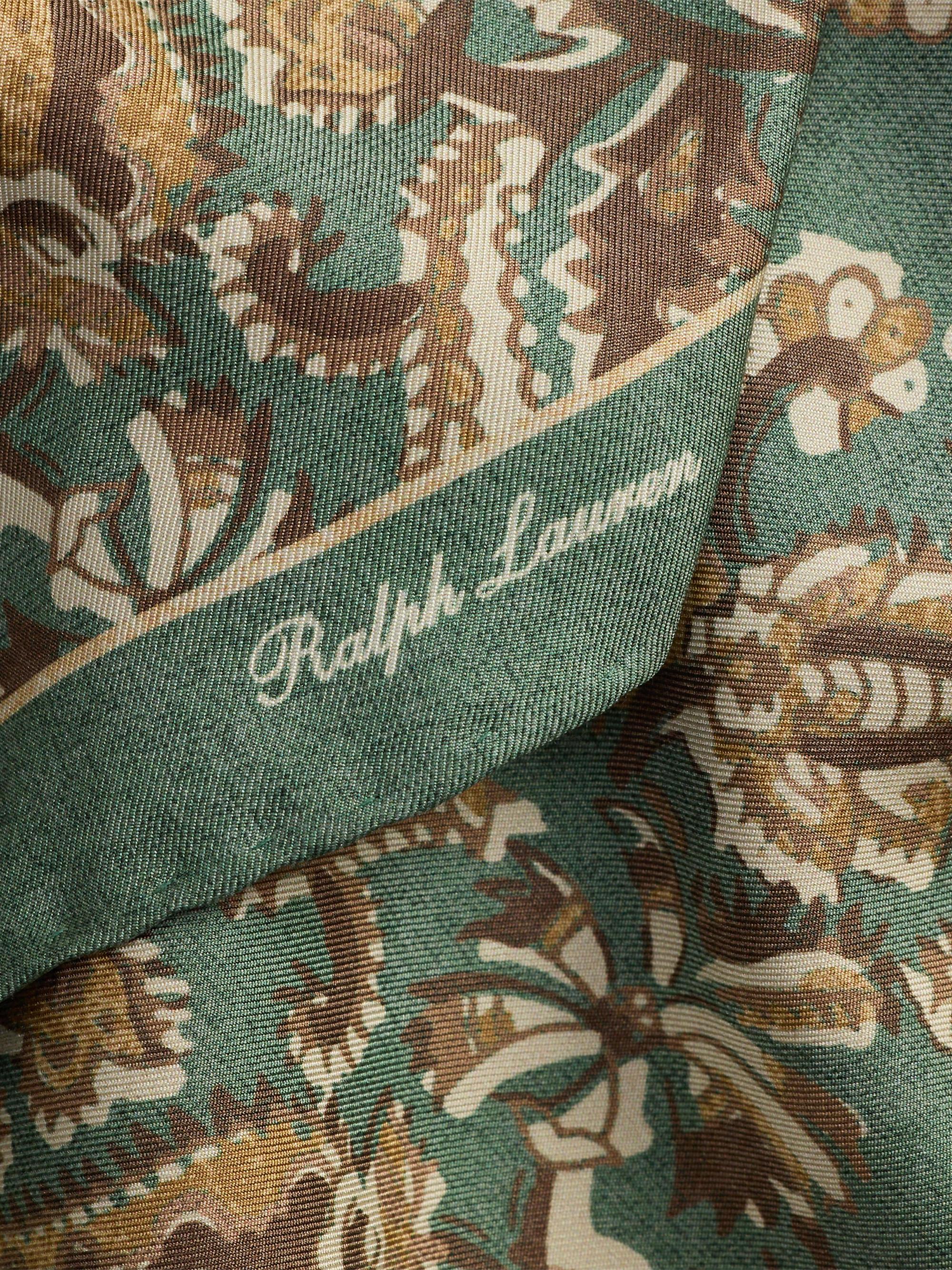 Ralph Lauren Purple Label Paisley Silk Neckerchief-Style Scarf