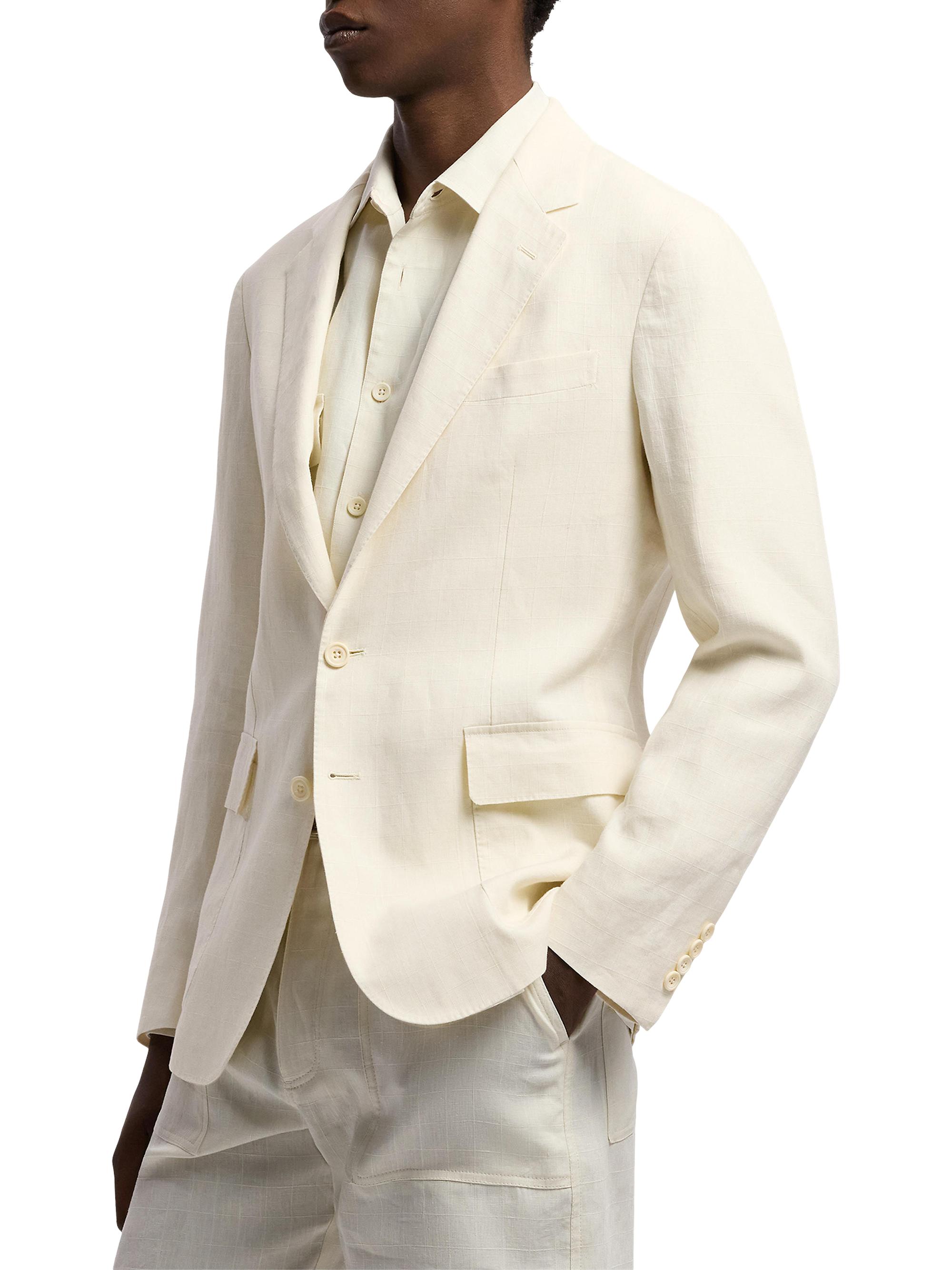 Ralph Lauren Purple Label Hadley Hand-Tailored Linen Suit Jacket