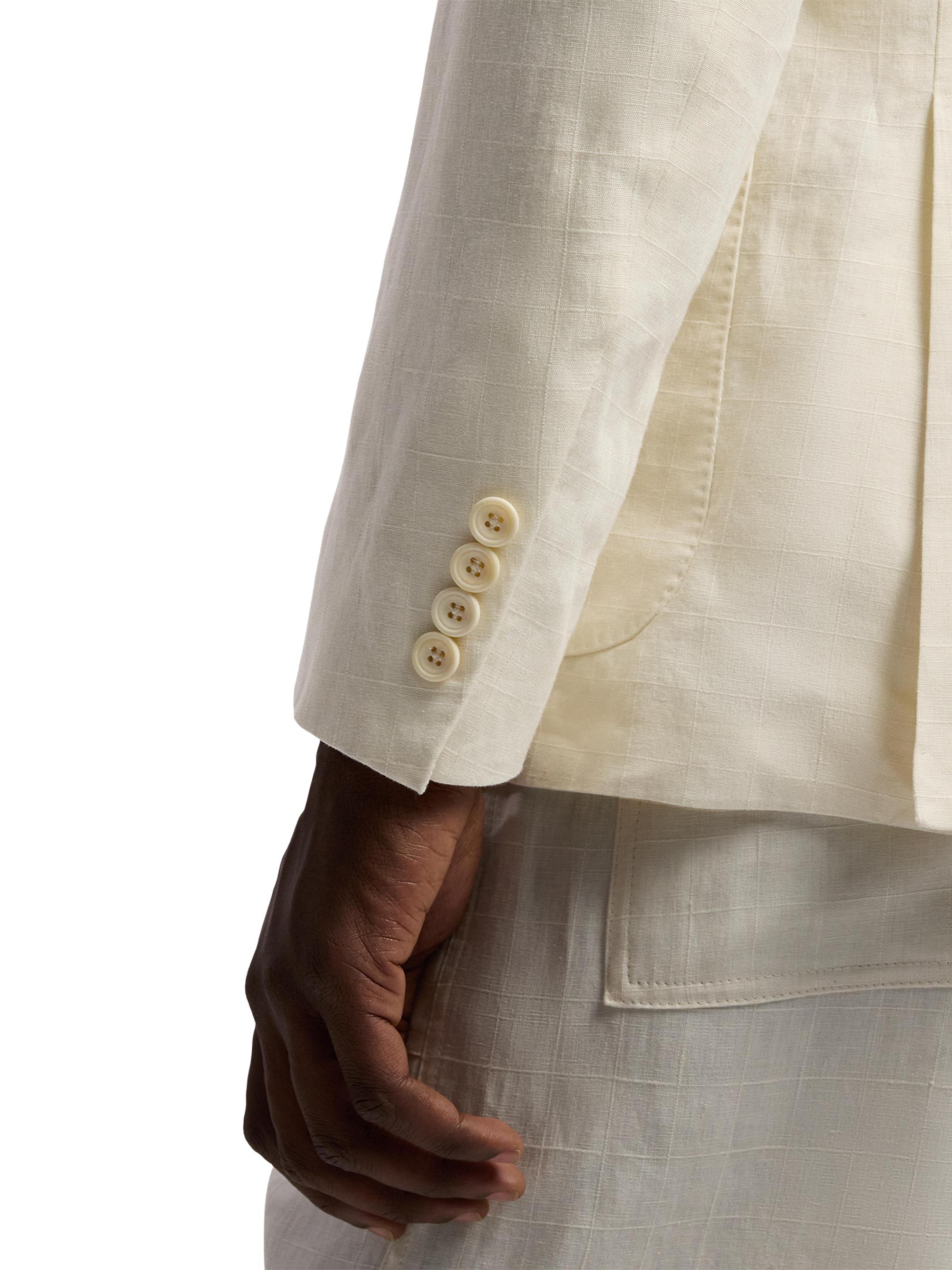 Ralph Lauren Purple Label Hadley Hand-Tailored Linen Suit Jacket