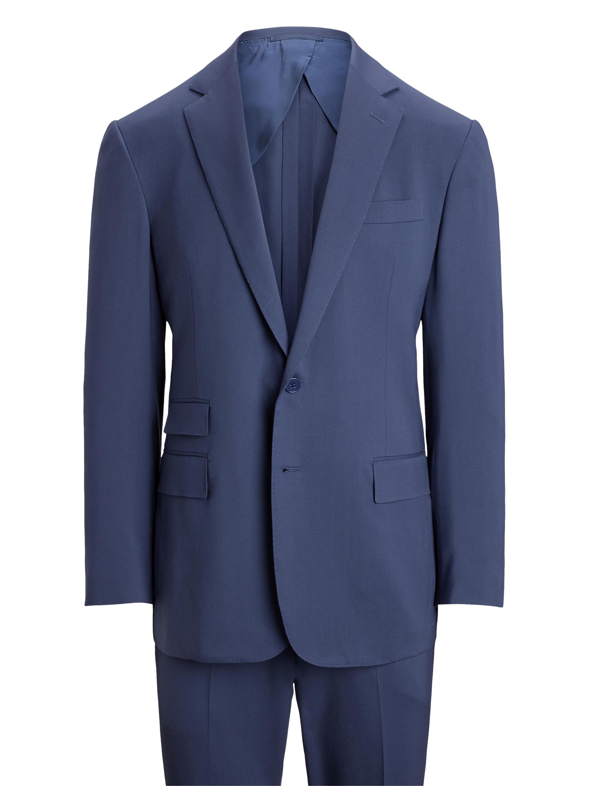 Ralph Lauren Purple Label Men's Super 150s Wool 2-Piece Two-Button Suit - Buenos Aires Blue