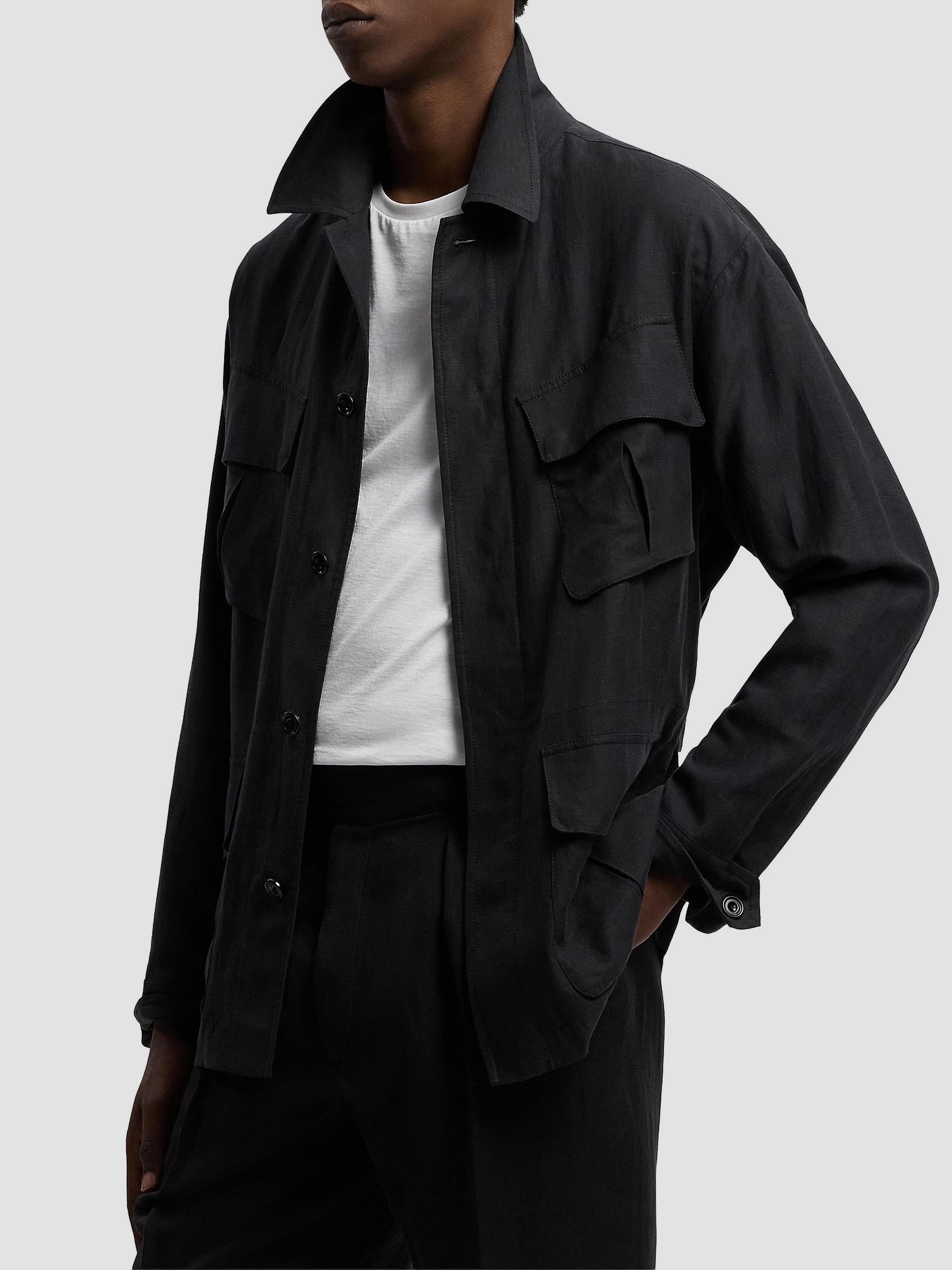 Ralph Lauren Purple Label Silk-Linen Field Jacket | Saks Fifth Avenue