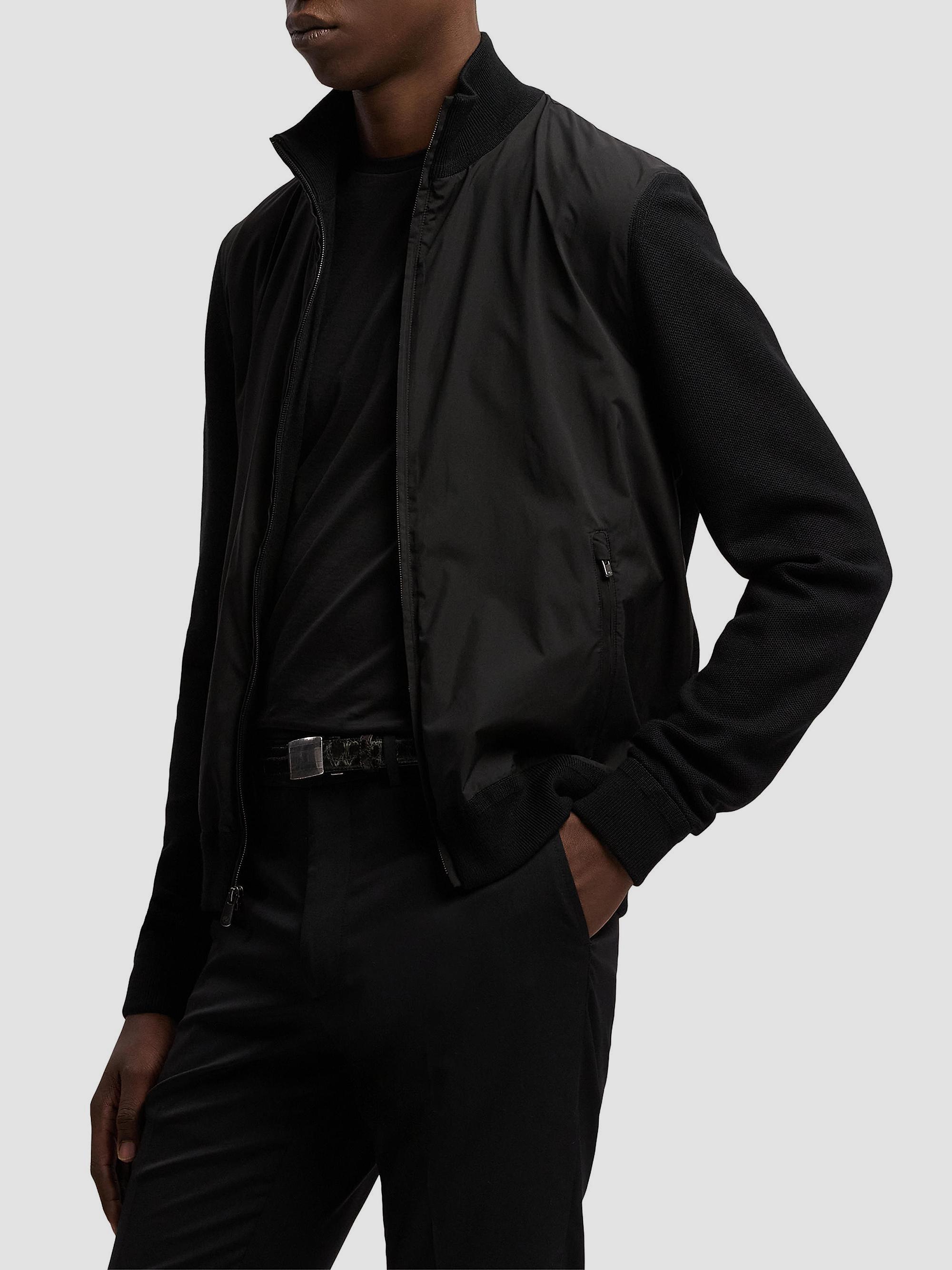 Ralph Lauren Purple Label Hybrid Knit Full-Zip Sweater | Saks