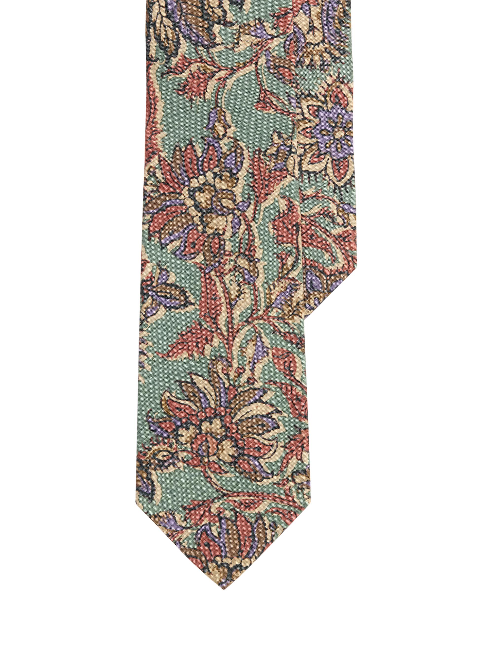 Ralph Lauren Purple Label Men's Paisley Silk-Linen Tie - Percy Paisley