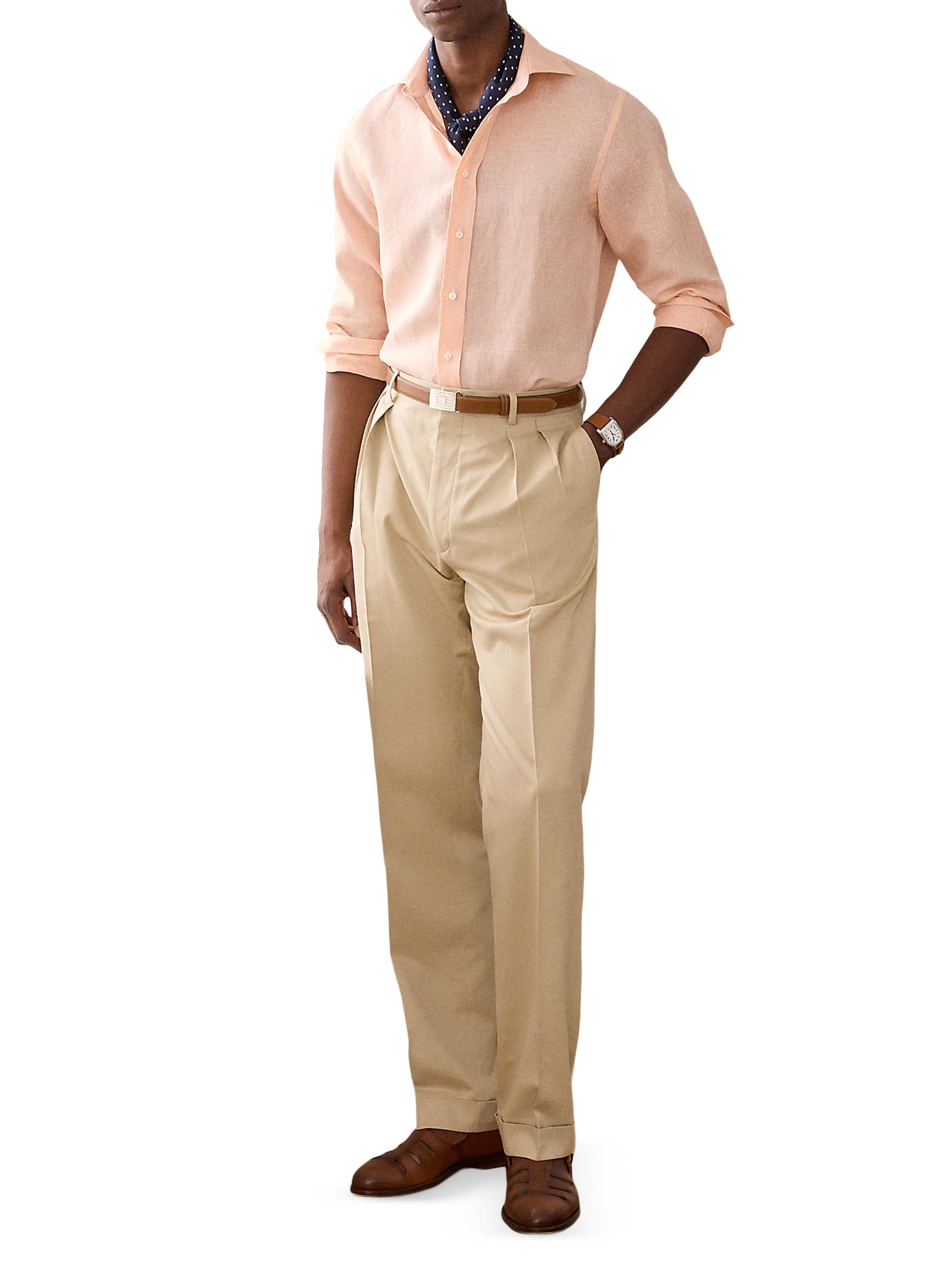 Ralph Lauren Purple Label Gregory Hand-Tailored Silk Suit Trousers